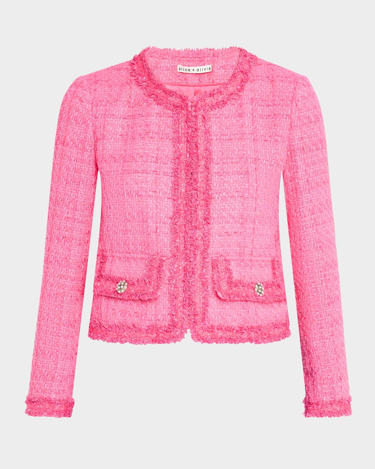 Landon Cropped Tweed Jacket