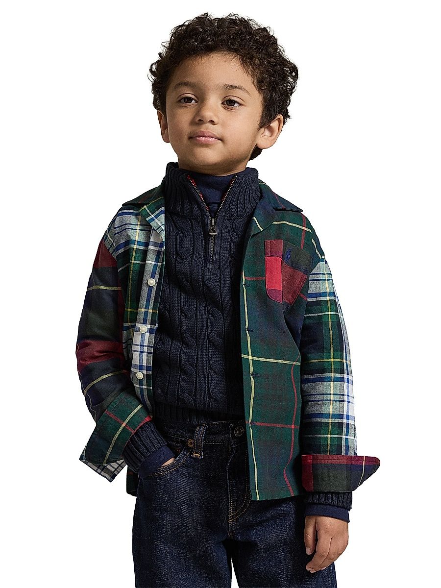 Little Boy's & Boy's Classic Oxford Sport Shirt - Tartan - Size 2