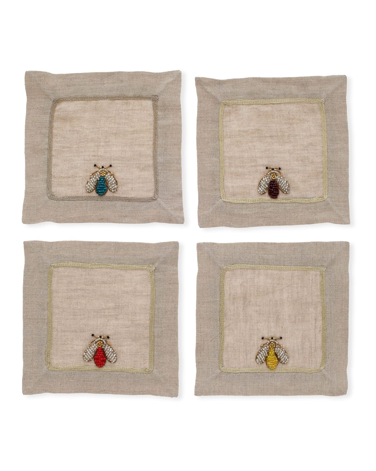 Sparkle Bee Cocktail Napkins, Set of 4