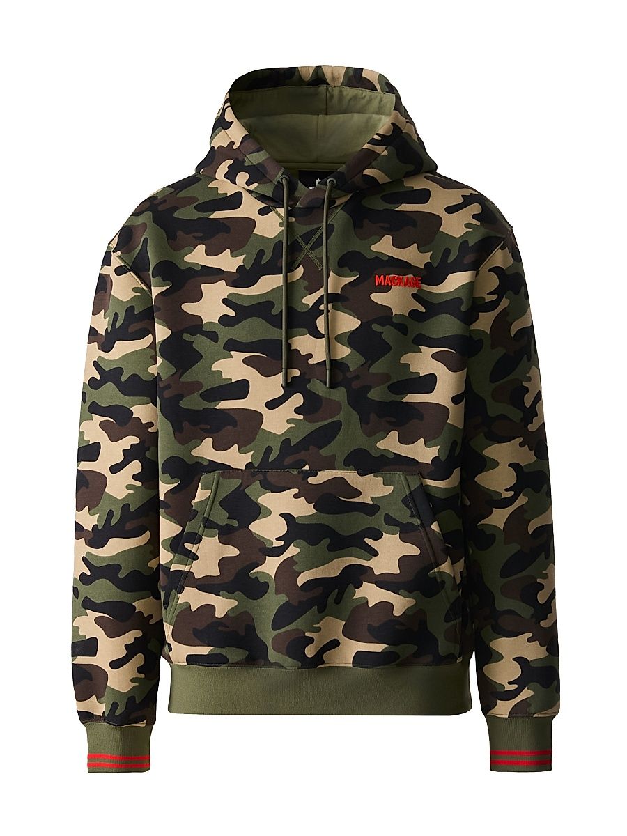 Men's Krystian Camouflage Cotton-Blend Hoodie - Camouflage Print - Size XL