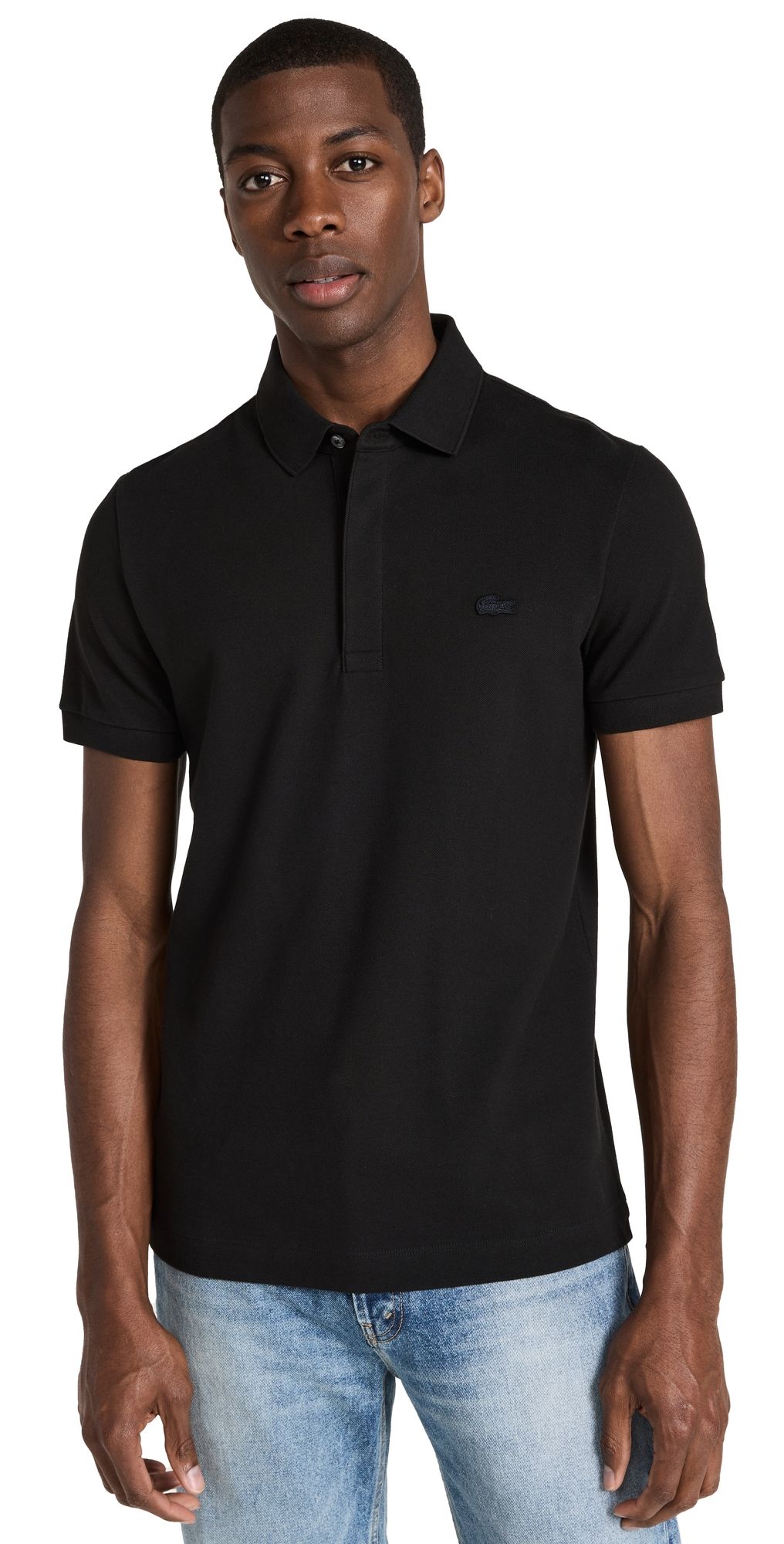 Lacoste Stretch Cotton Paris Polo Noir L