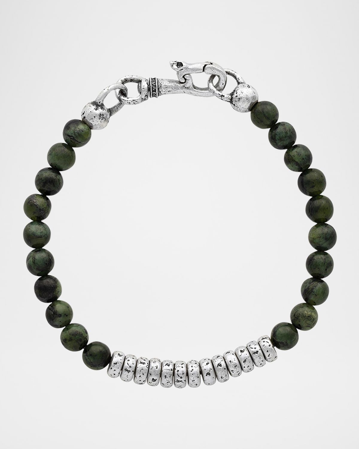 Men & apos;s Simit Canadian Jade Beaded Bracelet