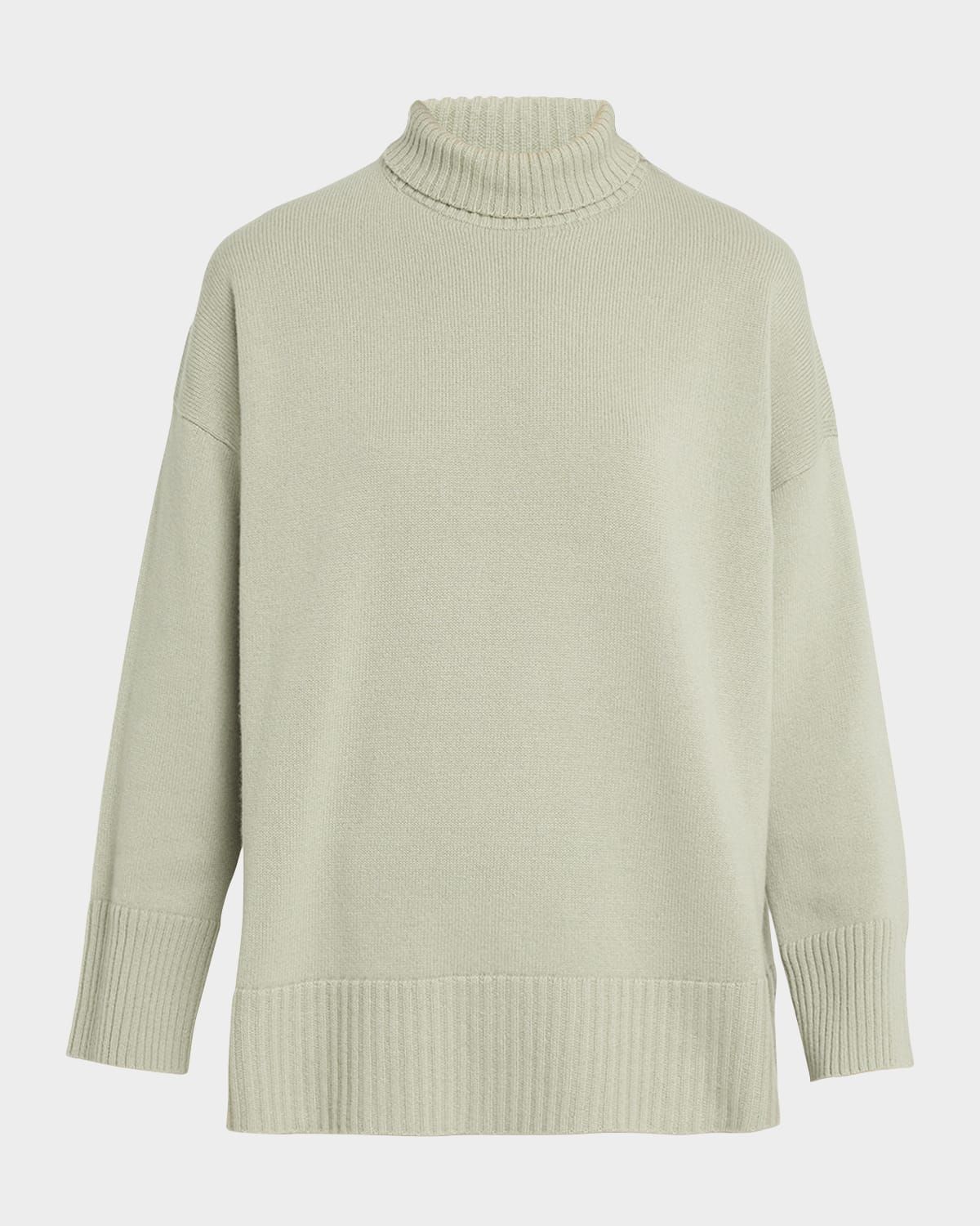 Chine 3-Ply Cashmere Stand-Collar Sweater