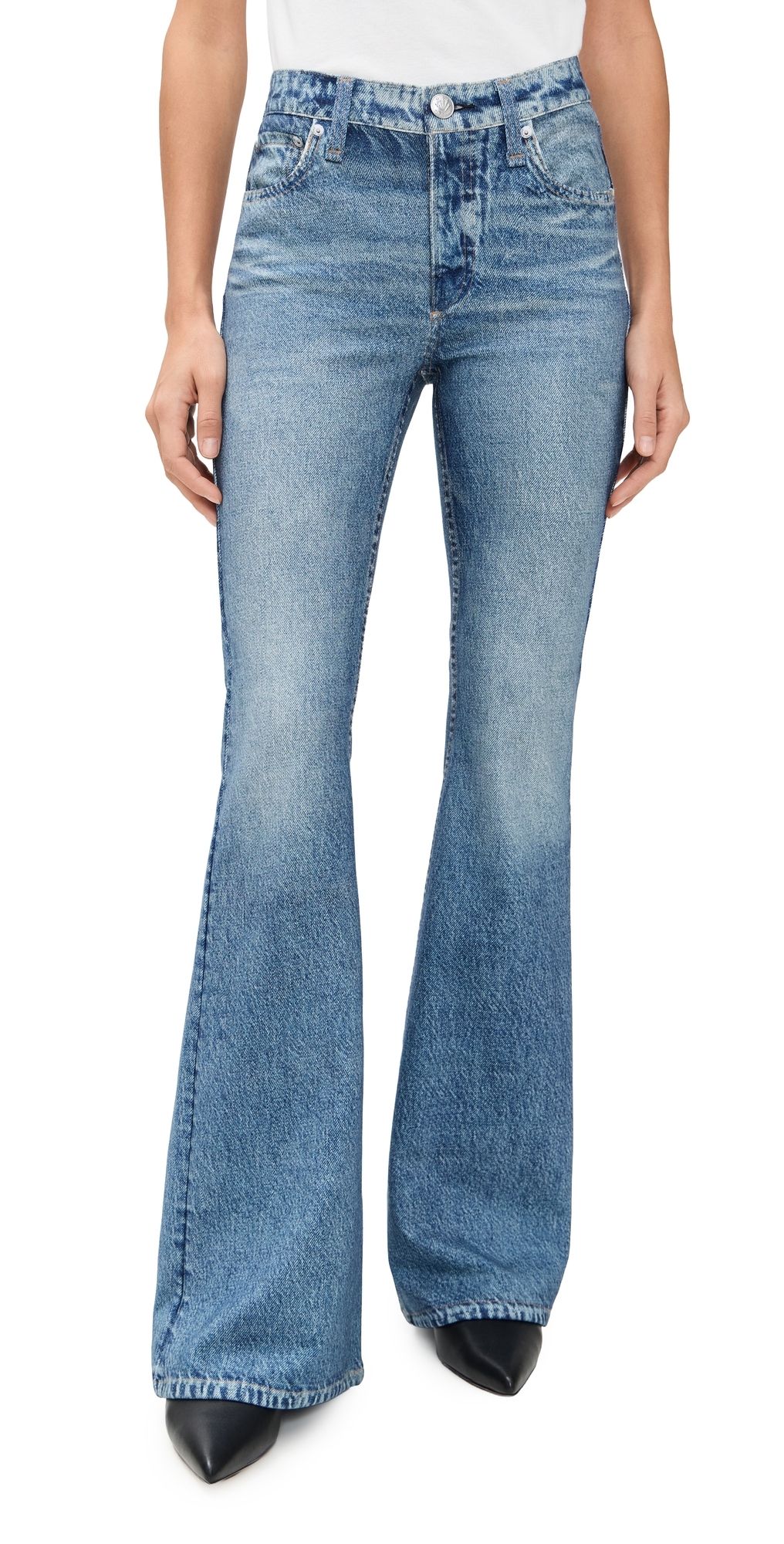 rag & bone Rb Miramar Ponte Dahlia Full Length Jeans Minet 33