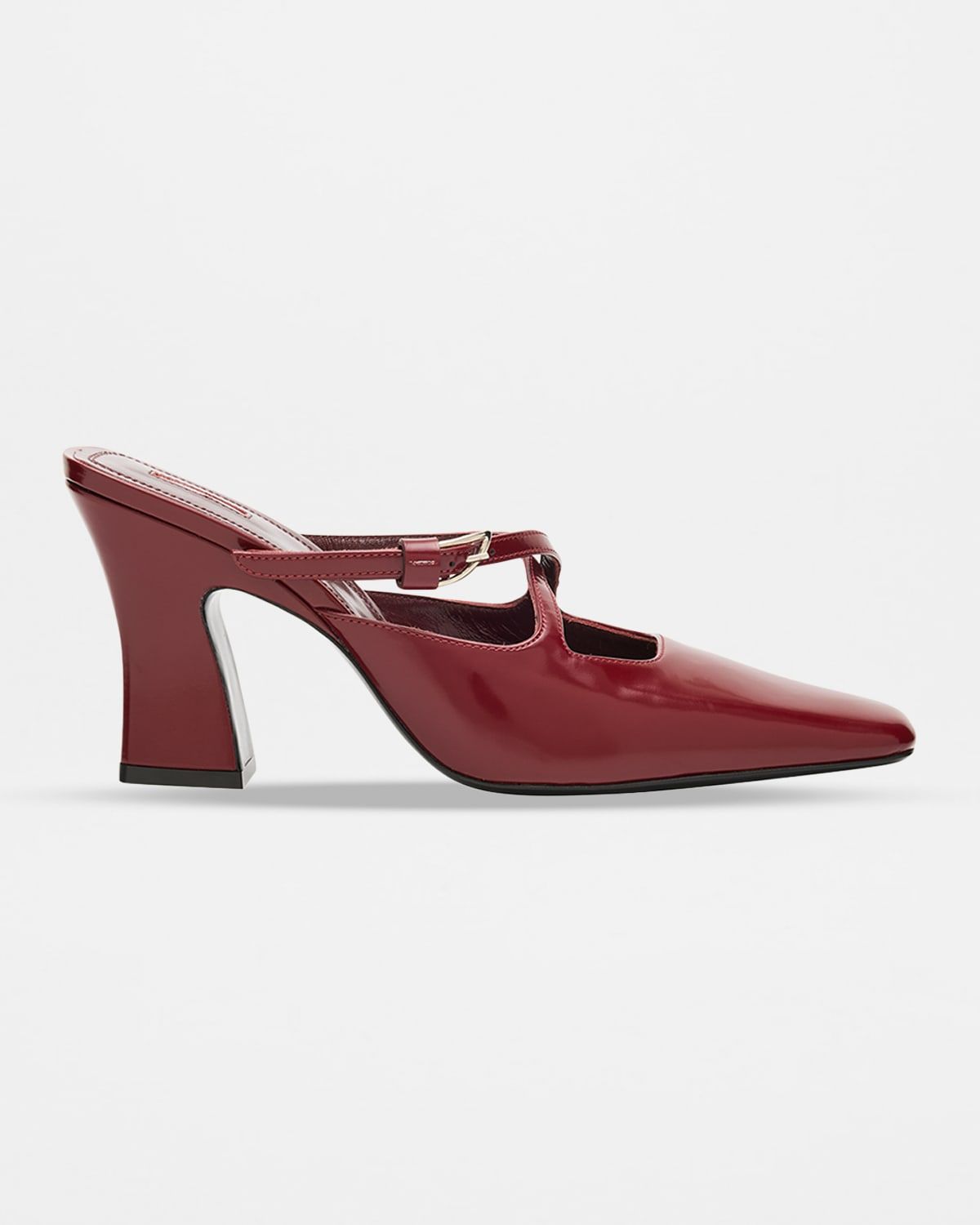 Nodstalgia Grace Patent Leather Mule Pumps