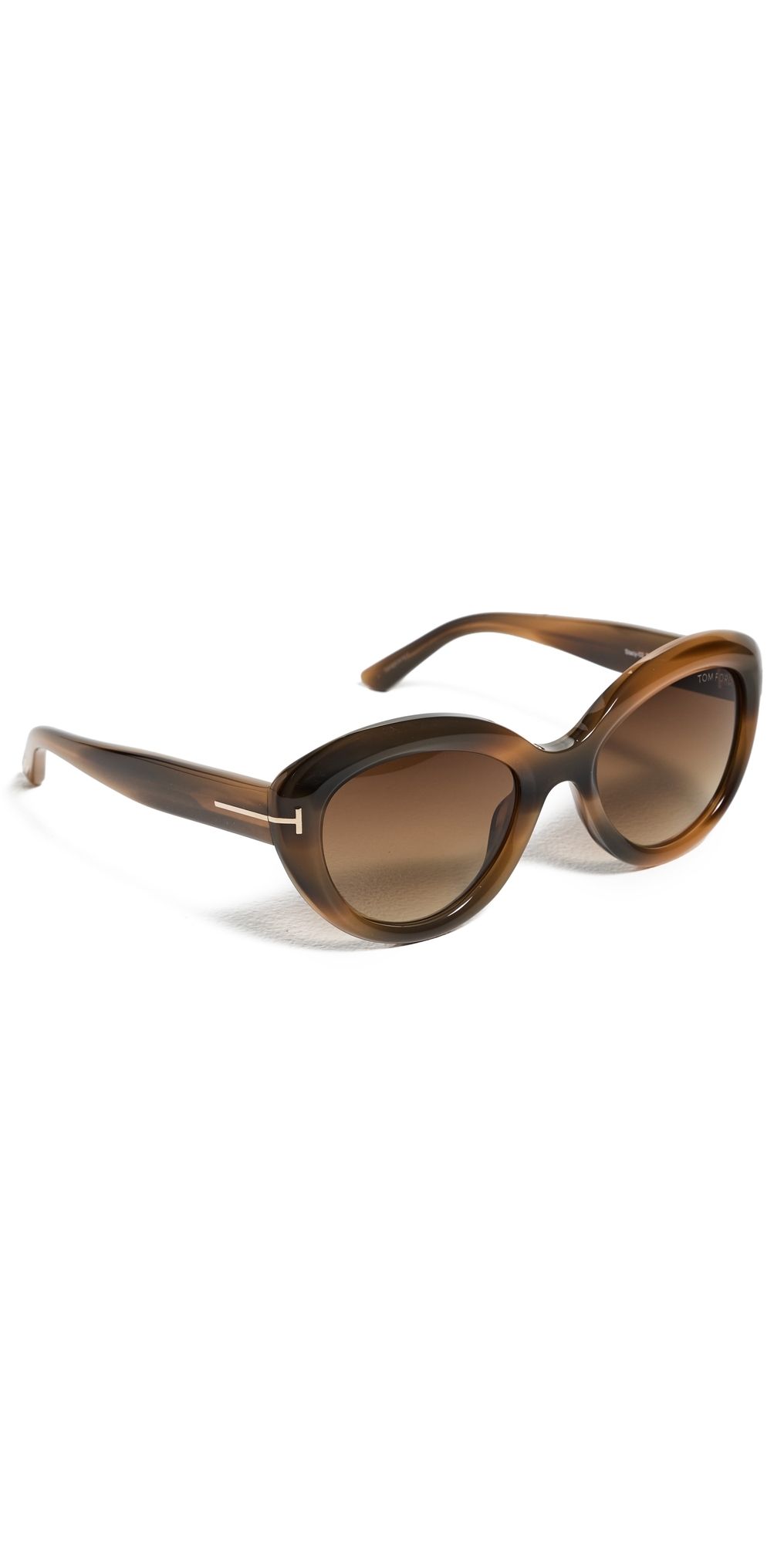 Tom Ford Stacy 02 Sunglasses Shiny Beige Havana One Size