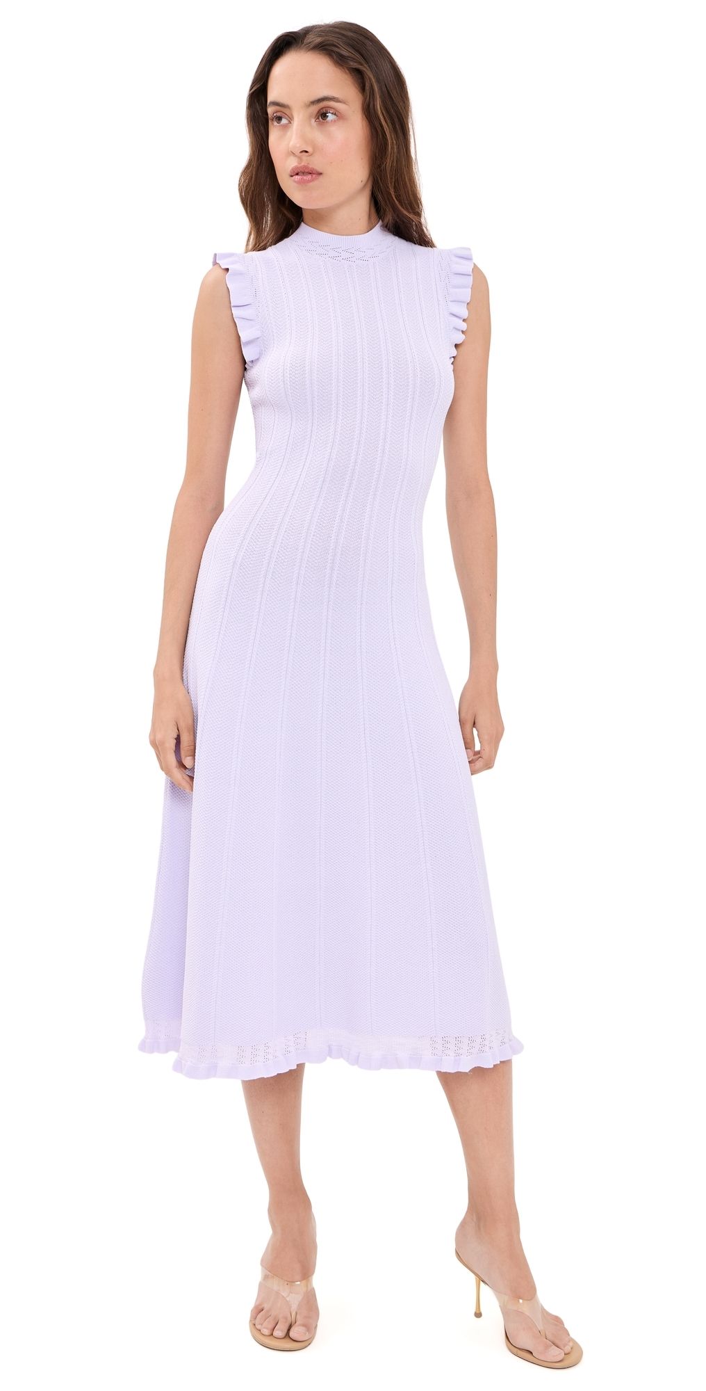 Shoshanna Tucker Dress Lilac S