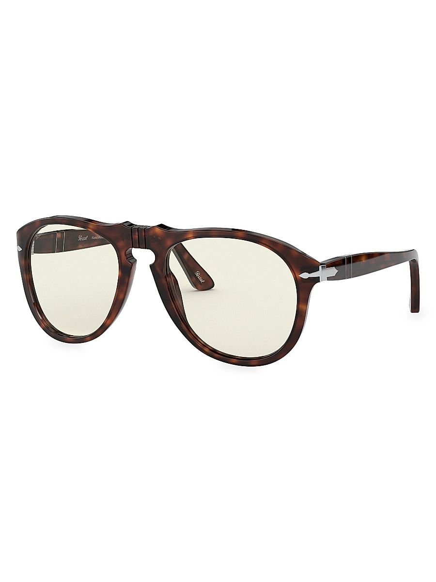 Men's 55MM Round Sunglasses - Havana
