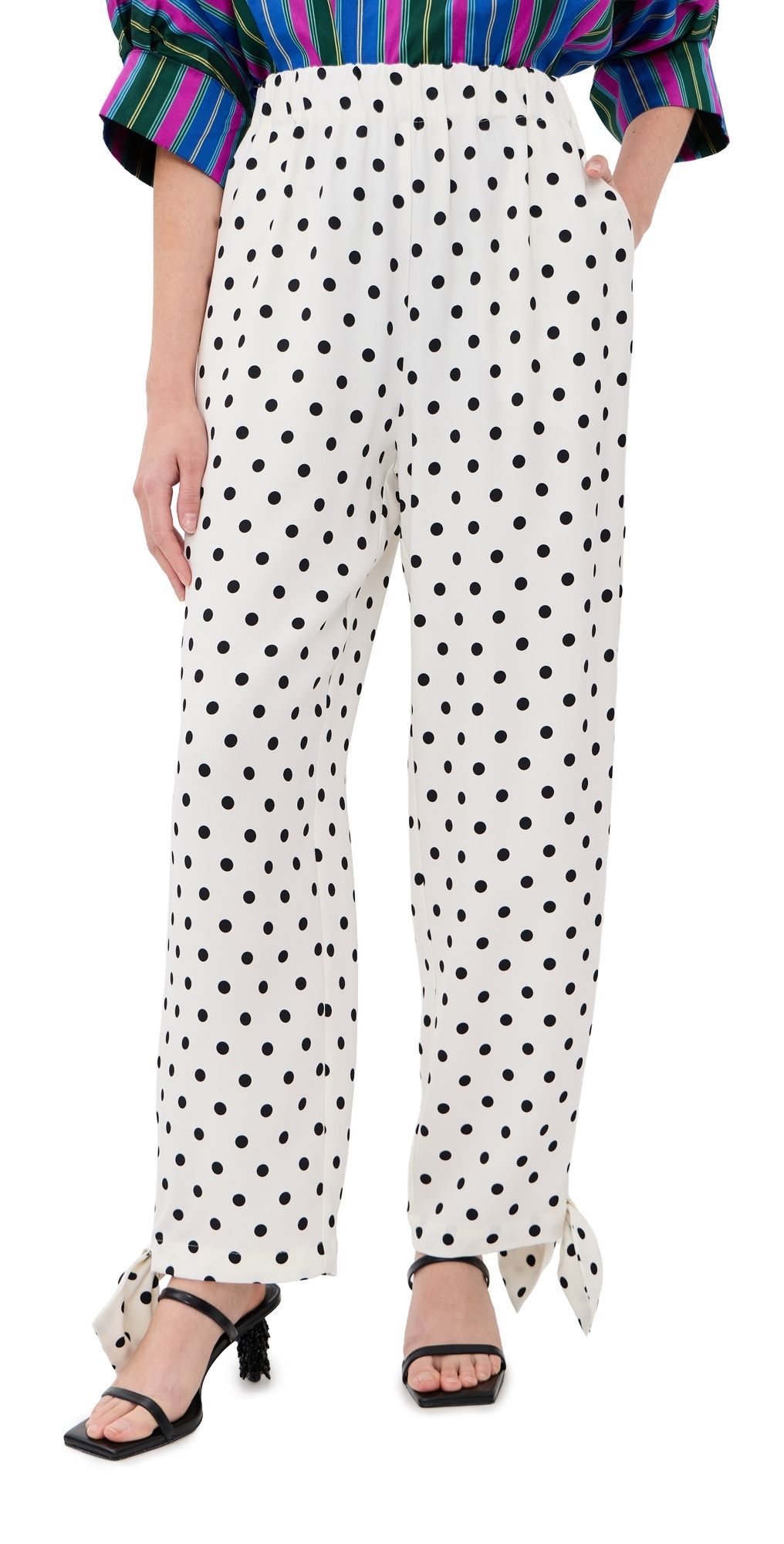 Caro Editions Coco Pants White Big Dots M
