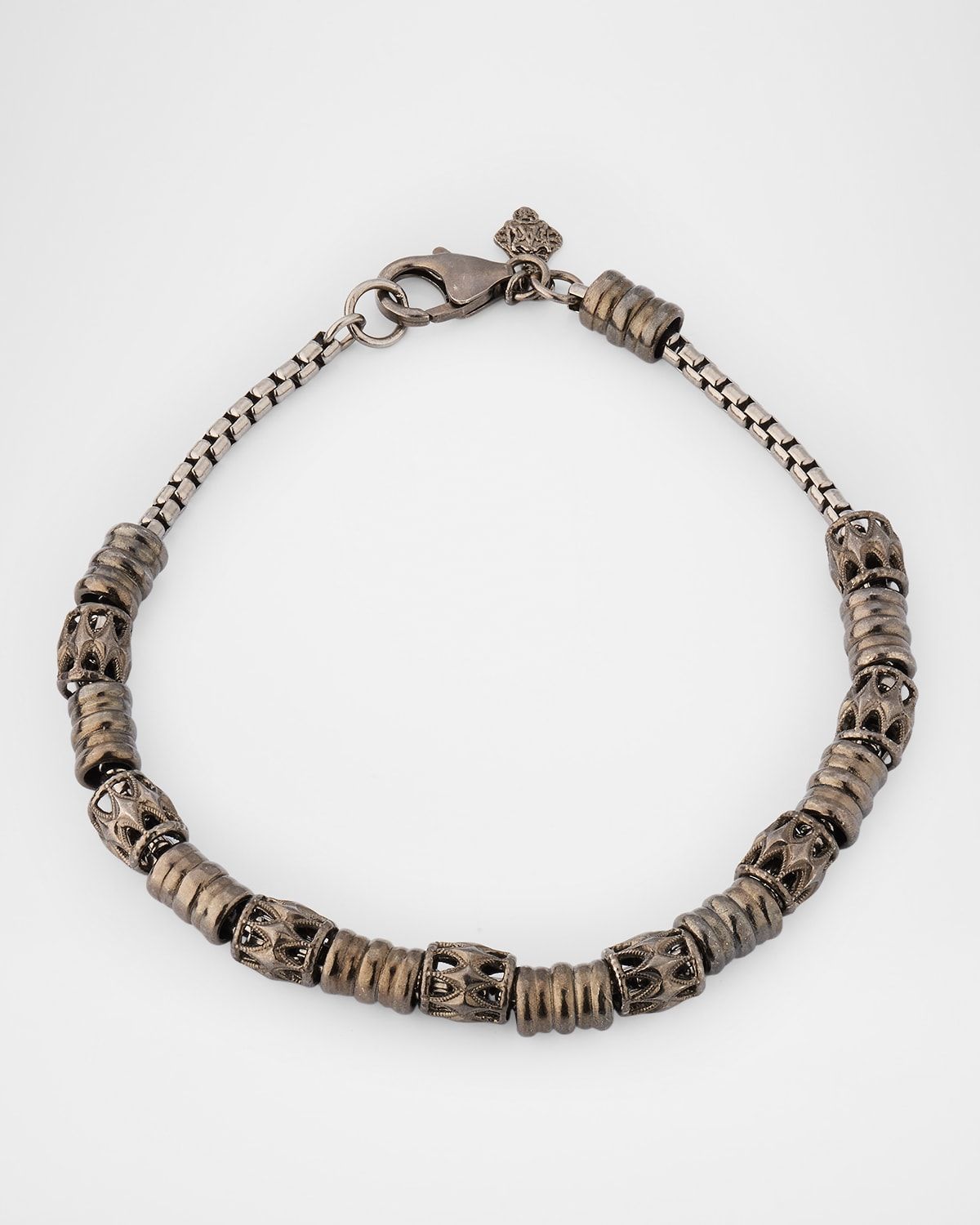 Men & apos;s Grey Sterling Silver Bracelet