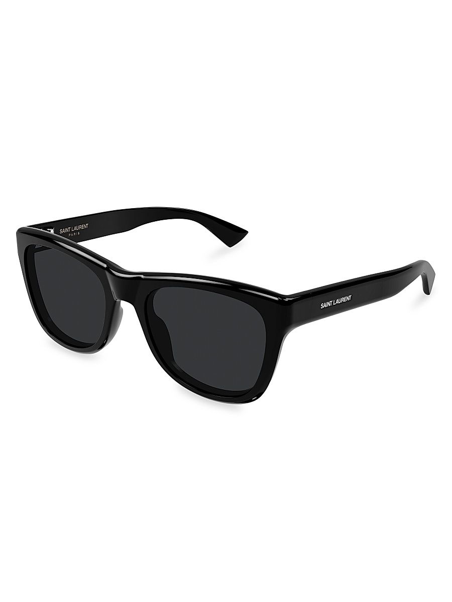 Women's 54MM Square Acetate Sunglasses - Black