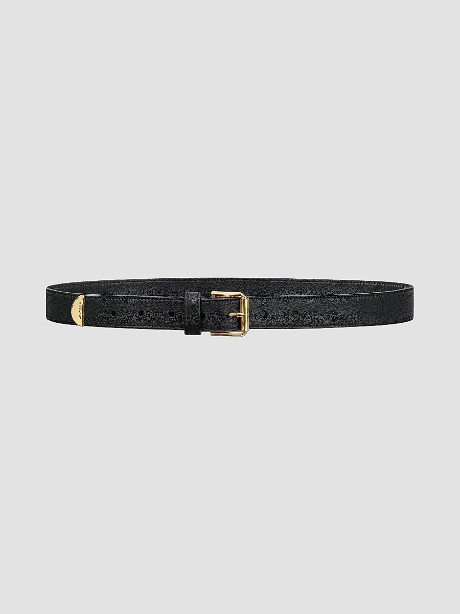 Givenchy Women's Voyou Belt in Shiny Leather - Black Gold - Size 38
