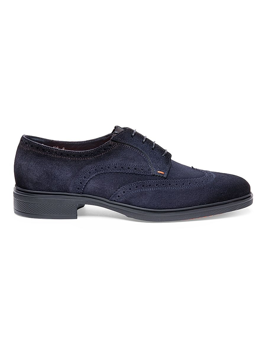 Men's Easy Suede Brogues - Blue - Size 11