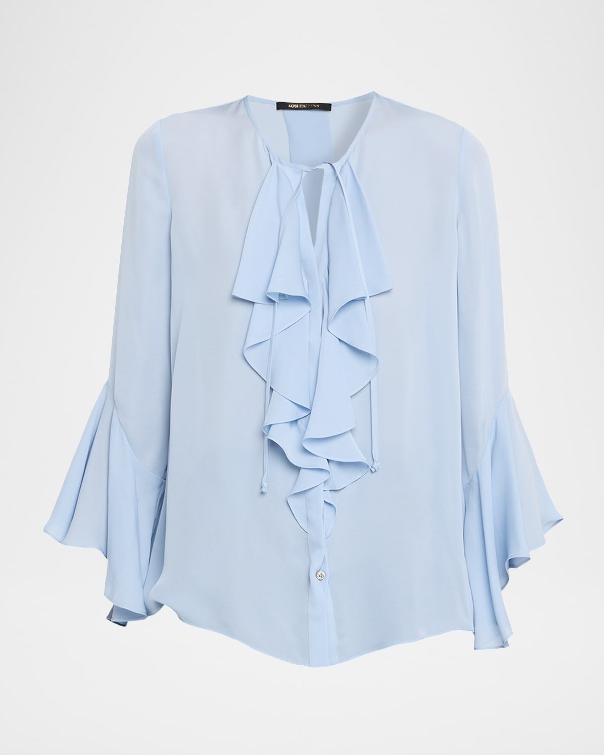 Turner Tie-Neck Ruffle Blouse