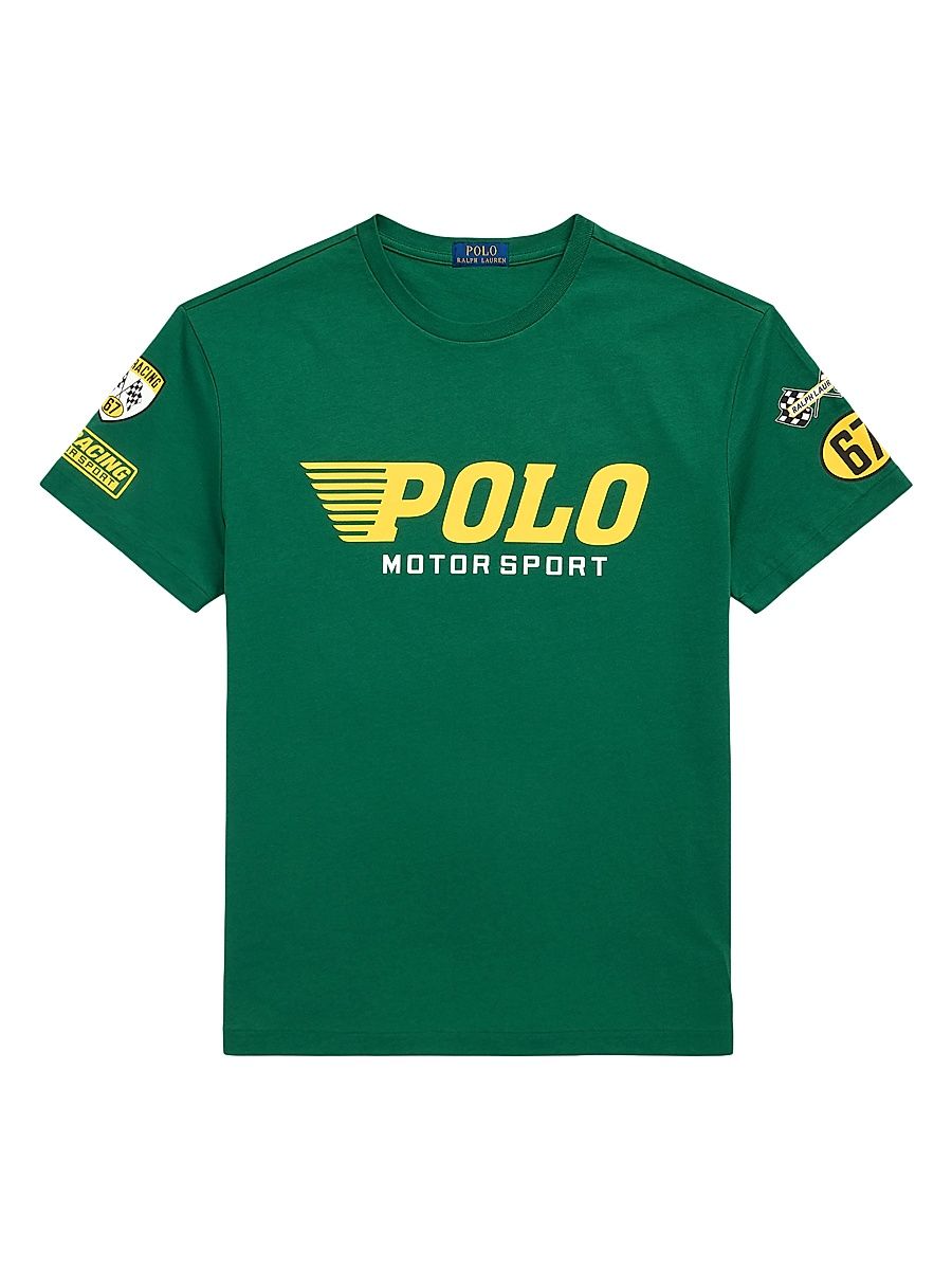 Men's Classic Fit Jersey Graphic T-Shirt - Tennis Green - Size Small