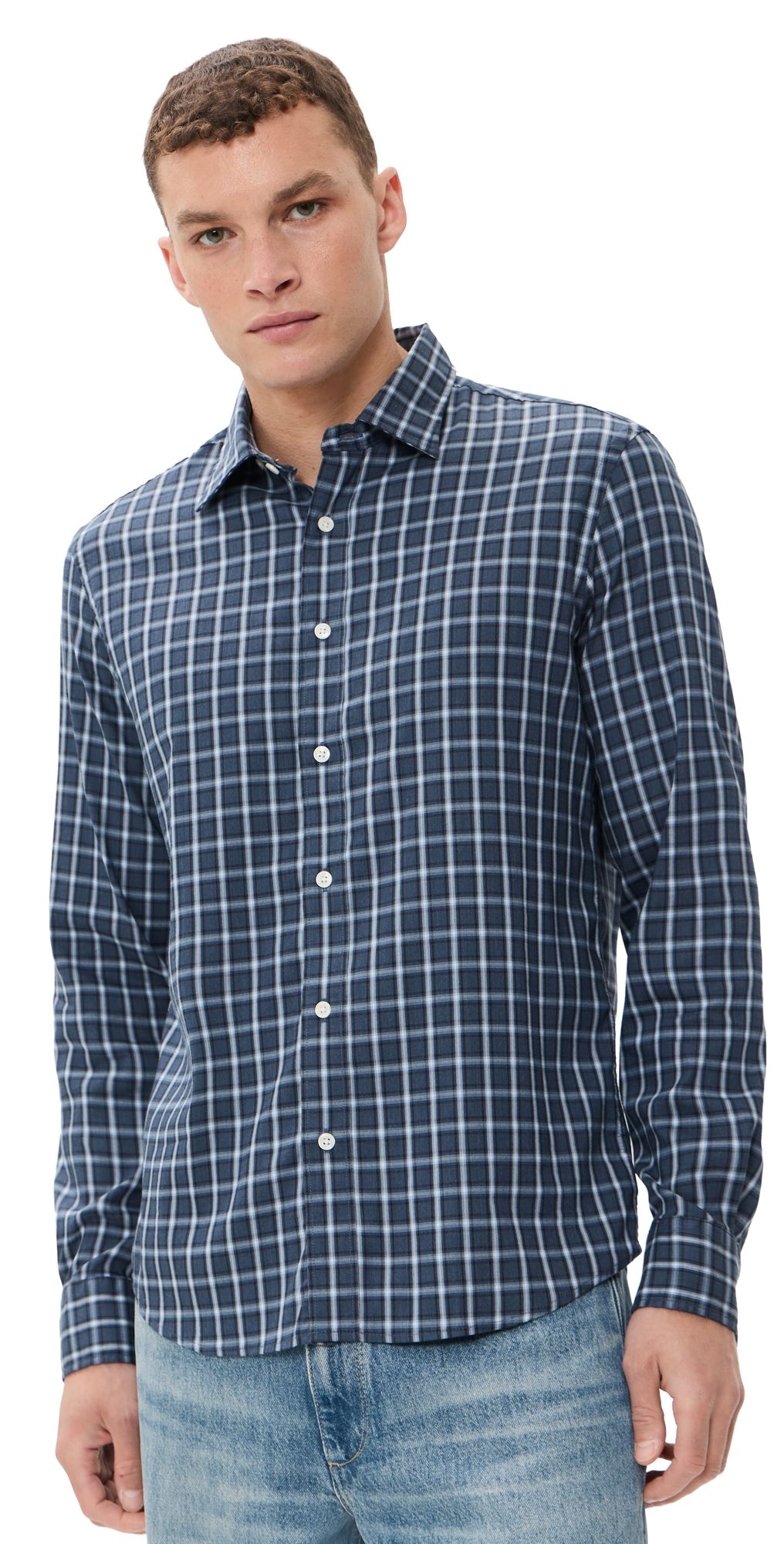 Faherty The Movement Shirt Coastal Nights Plaid S