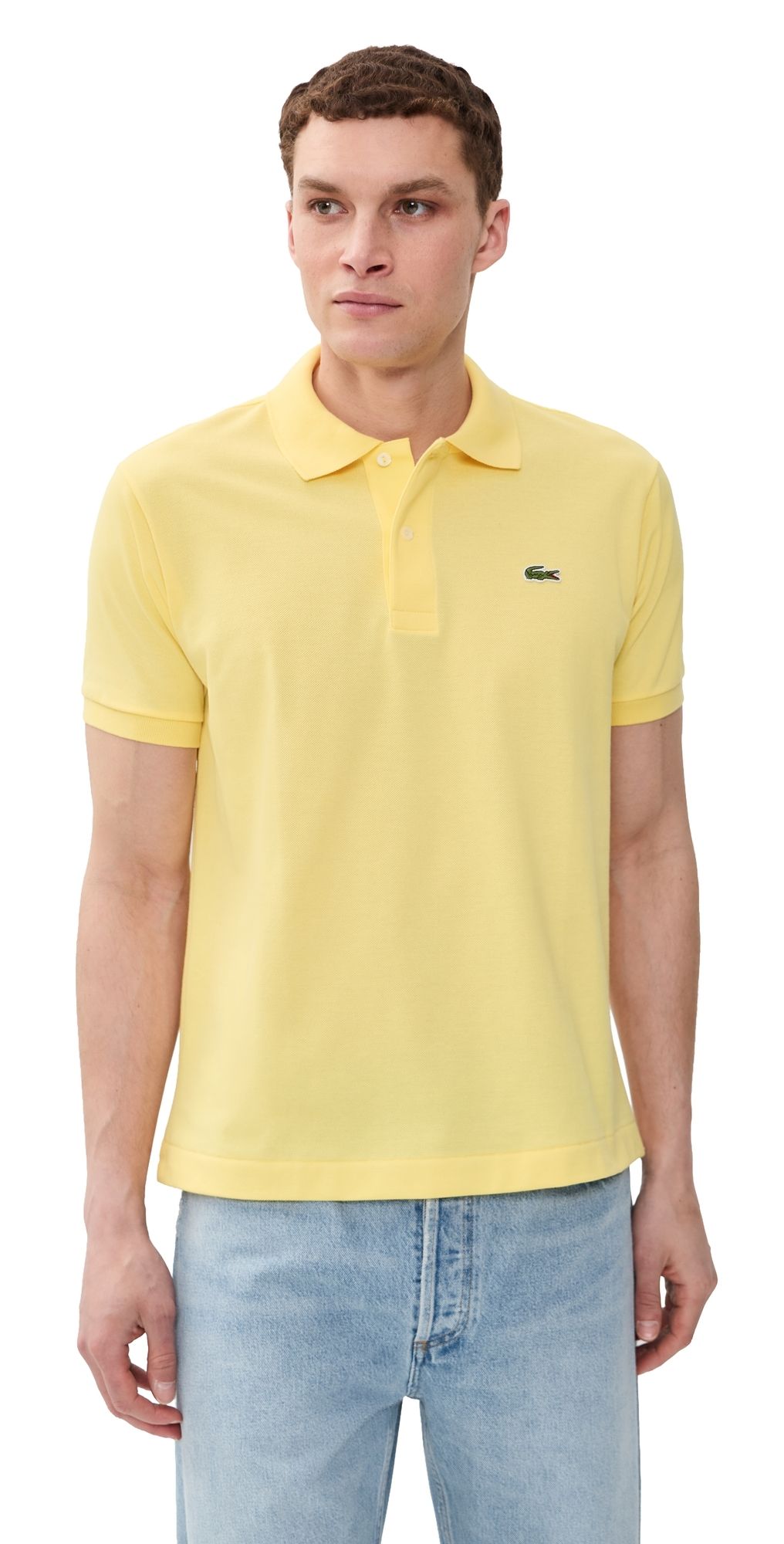 Lacoste Original Cotton Pique Polo Yellow S