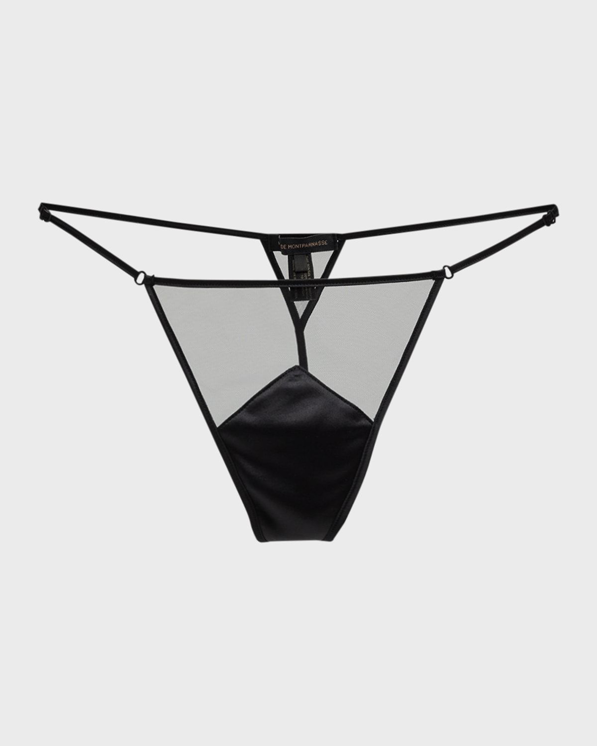 Peep Show Mesh & Silk G-String