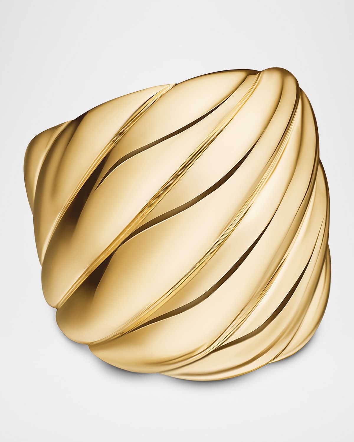 Sculpted Cable Ring in 18K Gold