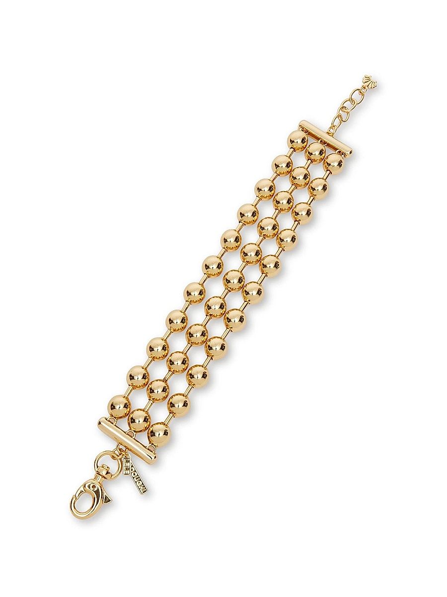 Women's Diana 14K-Gold-Plated Triple-Row Bracelet - Gold