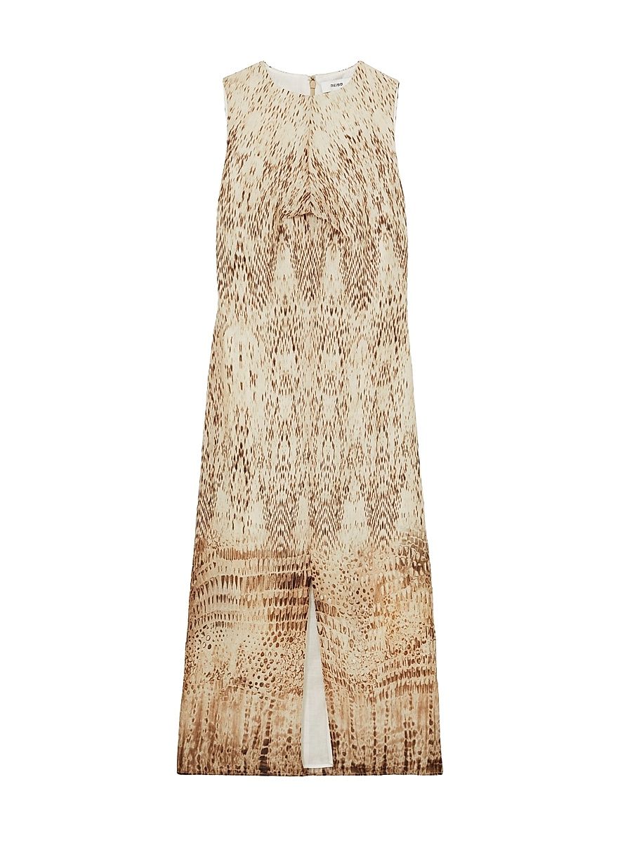Women's Presley Snake Print Midi-Dress - Size 14