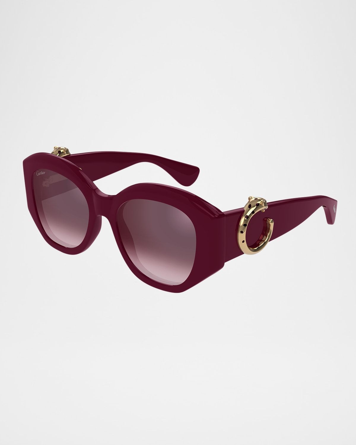 C-Logo Acetate Butterfly Sunglasses