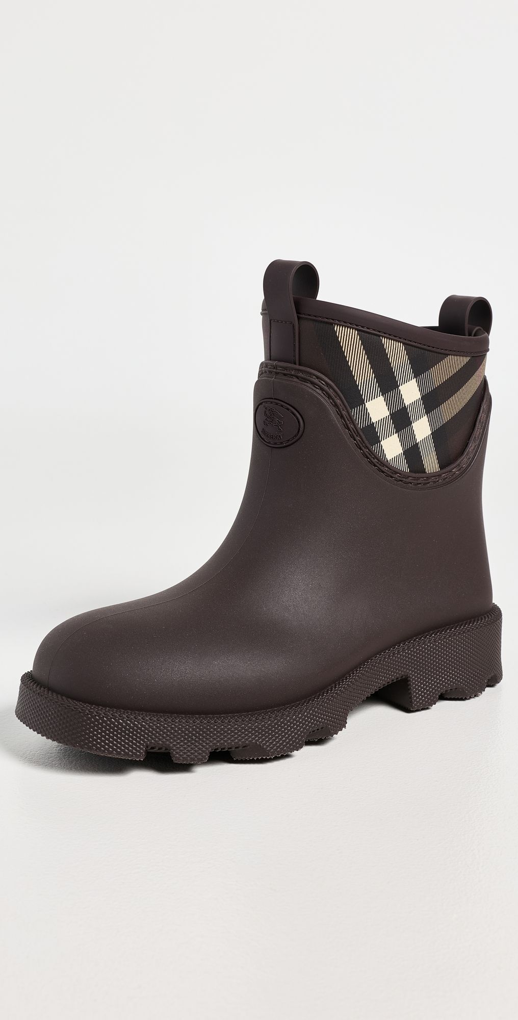 Burberry Rubber Marsh Stamp Low Boots Brown/Mahogany Ip Ch 38