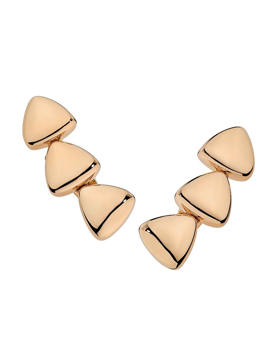 Women's Freccia Endless 18K Rose Gold Stud Earrings - Rose Gold