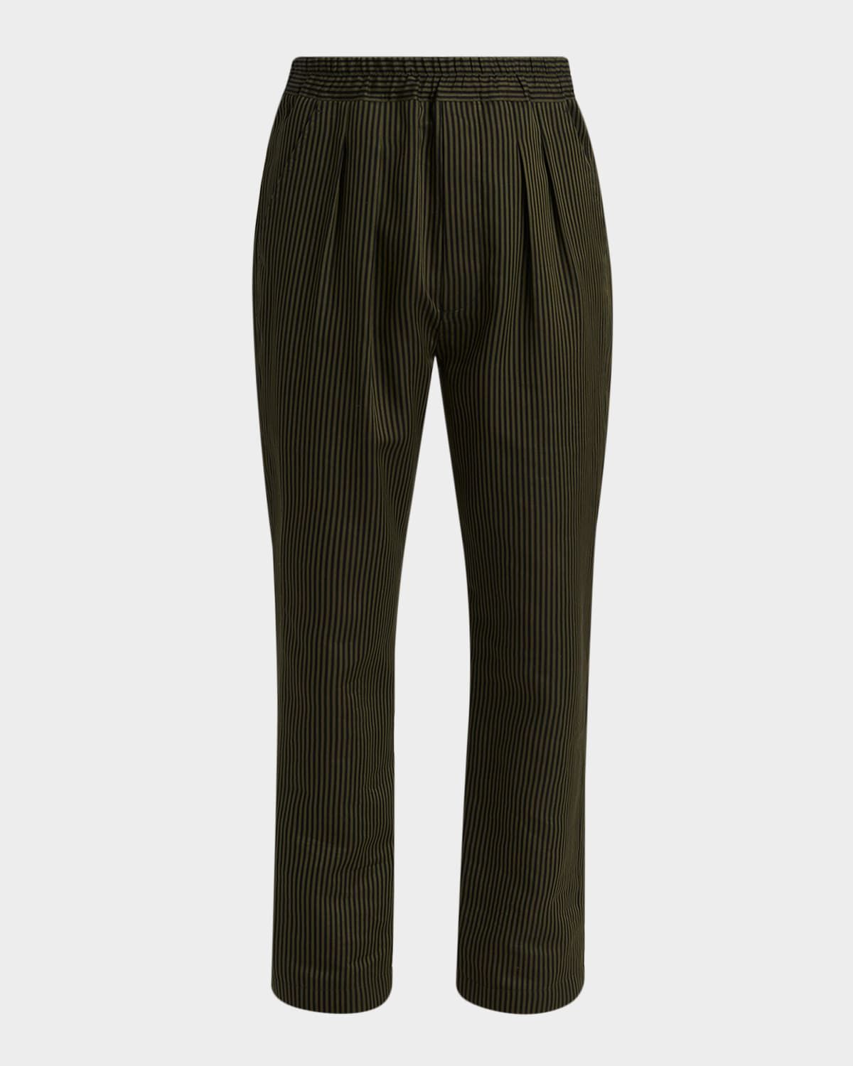 Men & apos;s Cotton and Silk Bengal Stripe Lounge Pants