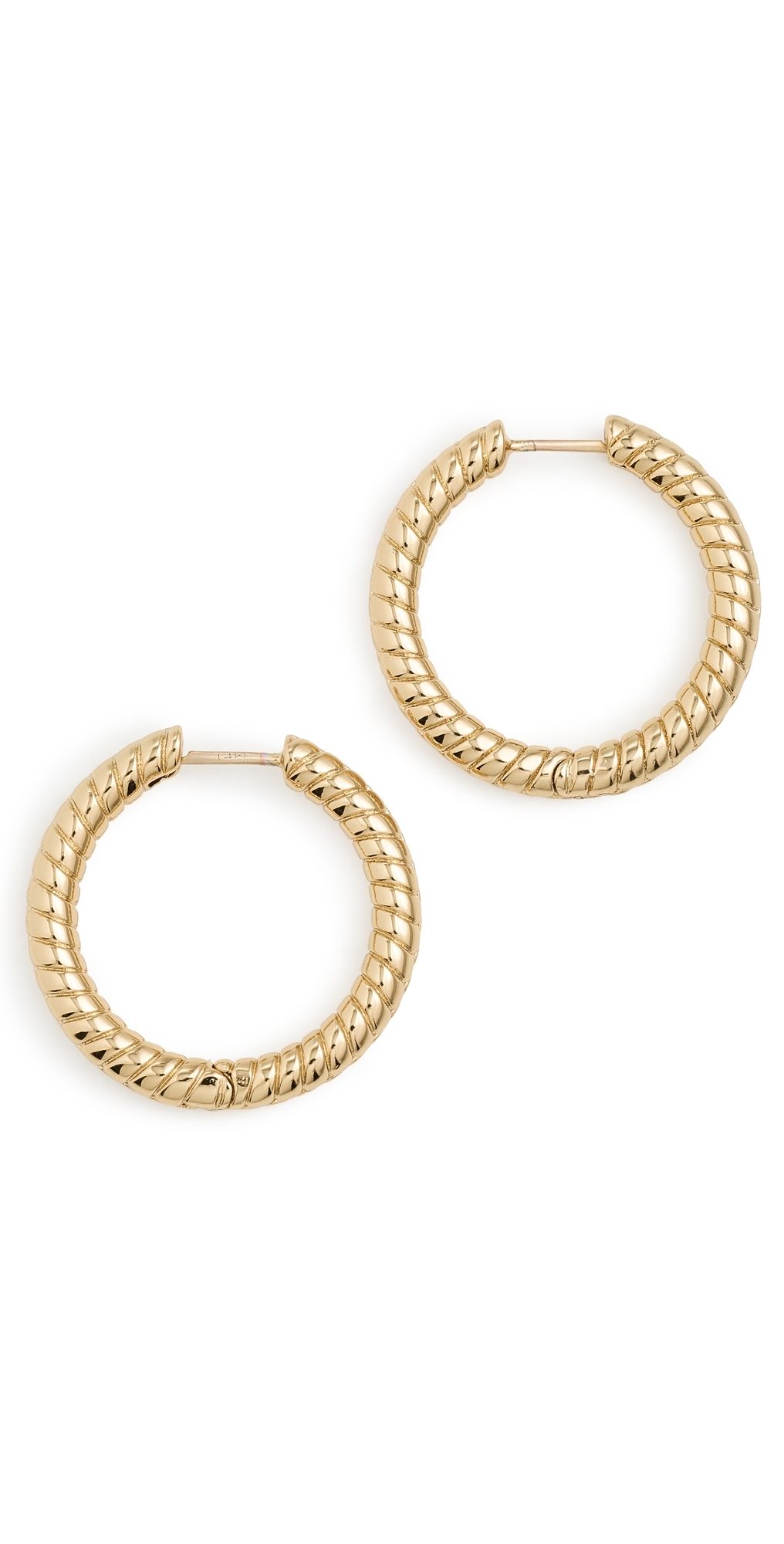 Jennifer Fisher Madison Huggies Yellow Gold One Size