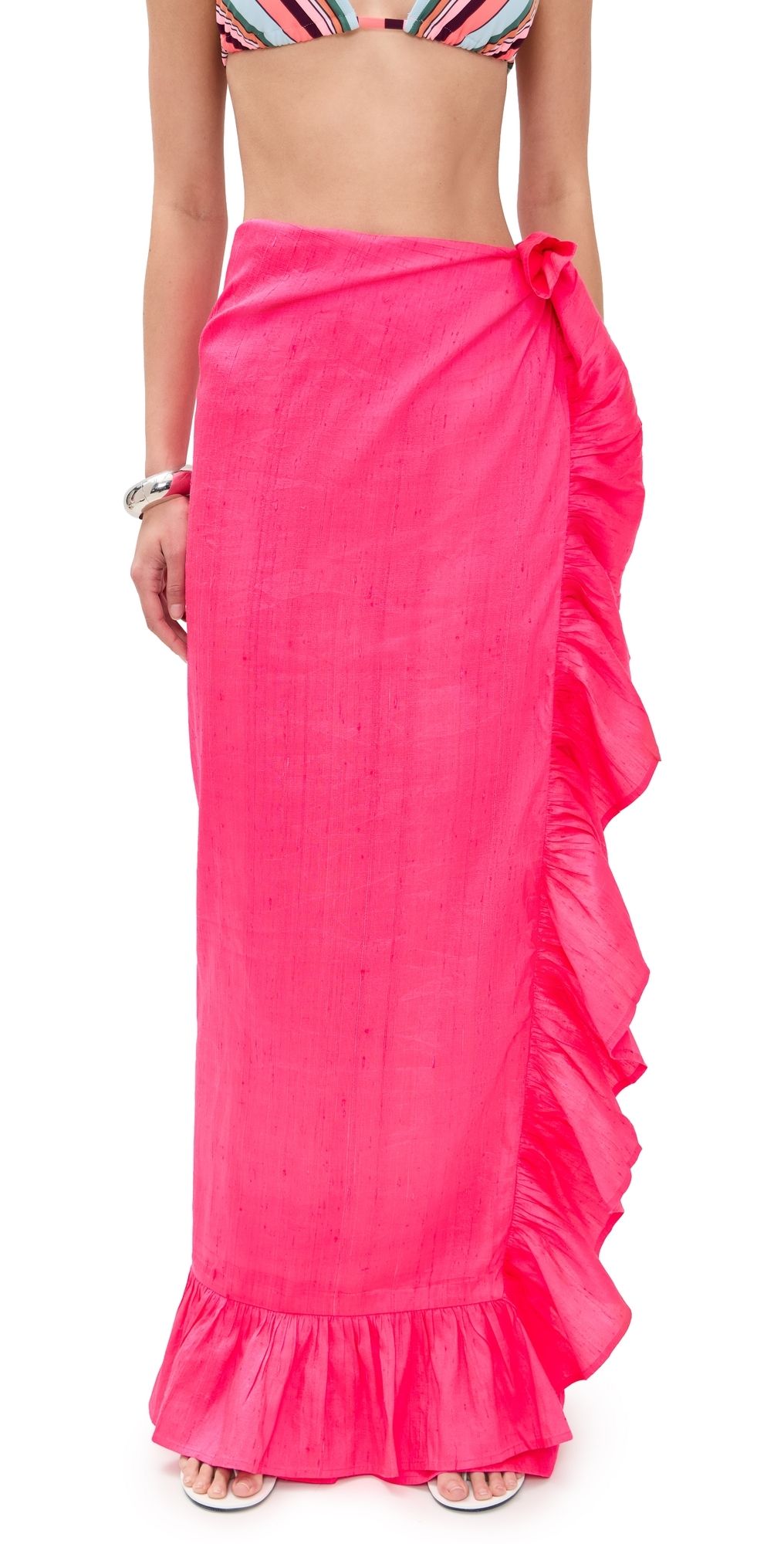 Coniglio Palm Beach Ruffle Power Pareo Wild Strawberry 2