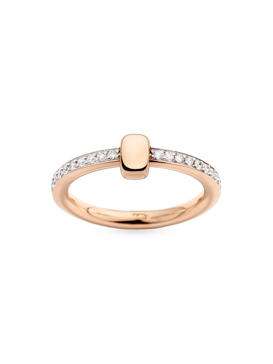 Women's Together 18K Rose Gold & 0.5 TCW Diamond Ring - Rose Gold - Size 6.75