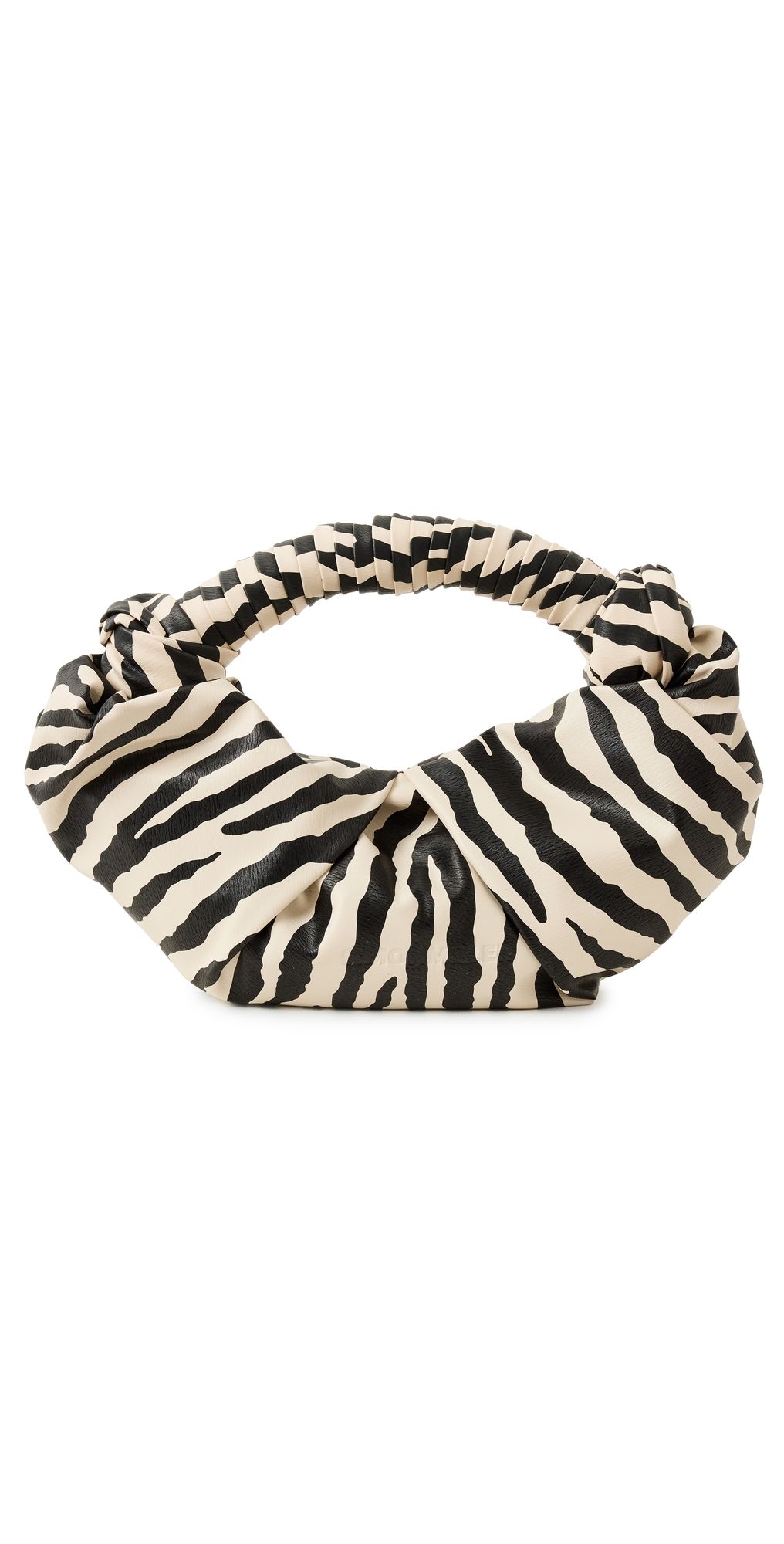 SIMONMILLER Faux Leather Lopsy Bag Zebra Print One Size