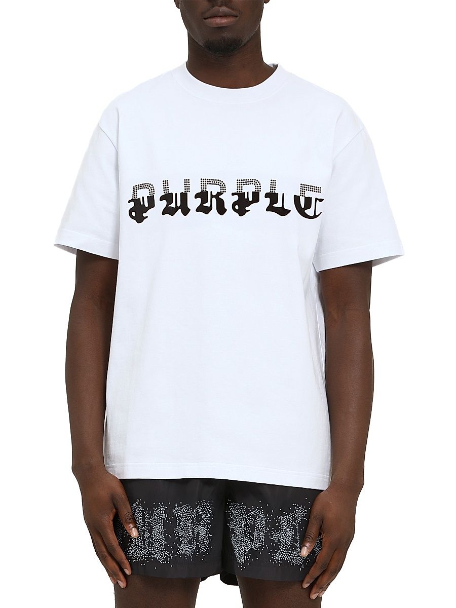 Men's Logo Heavyweight Jersey Crewneck T-Shirt - White - Size XXL