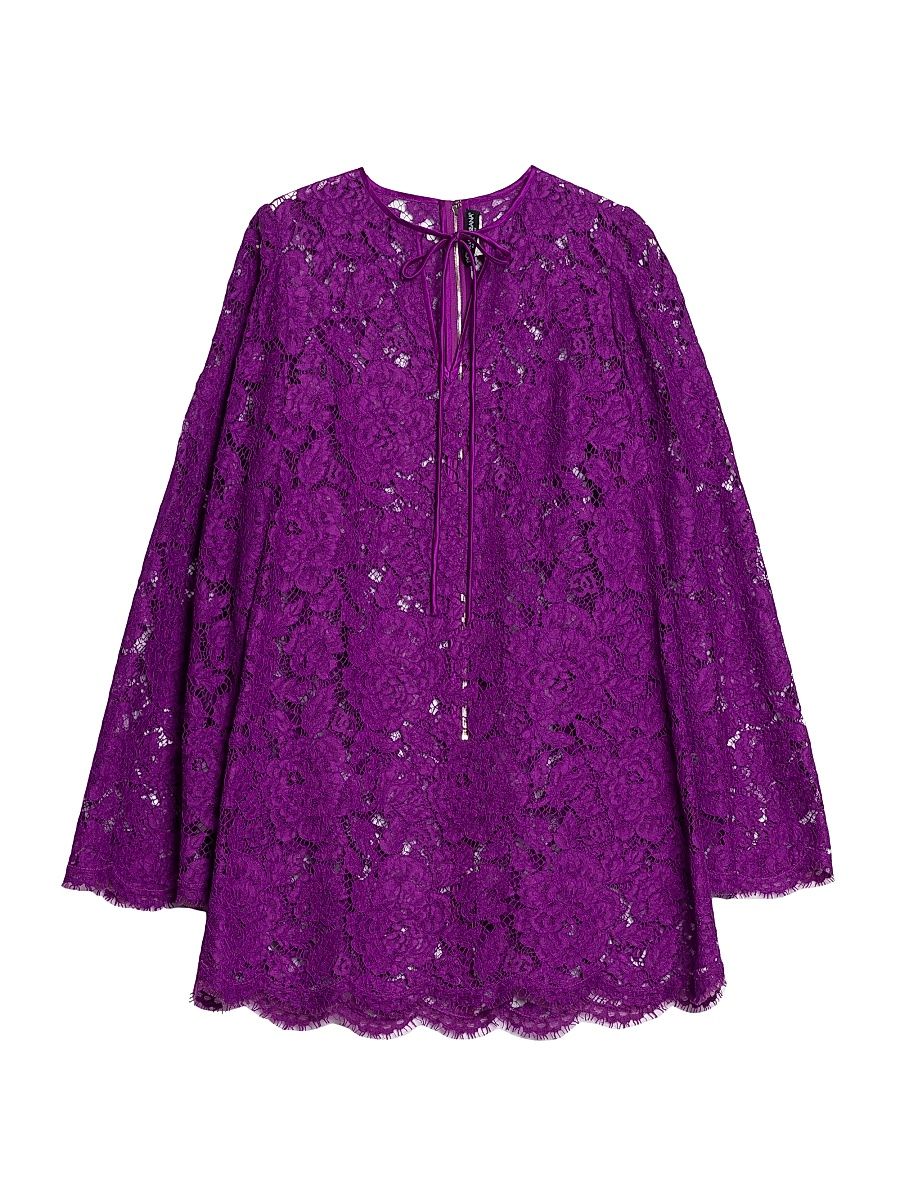 Women's Lace Tent Minidress - Viola - Size 12