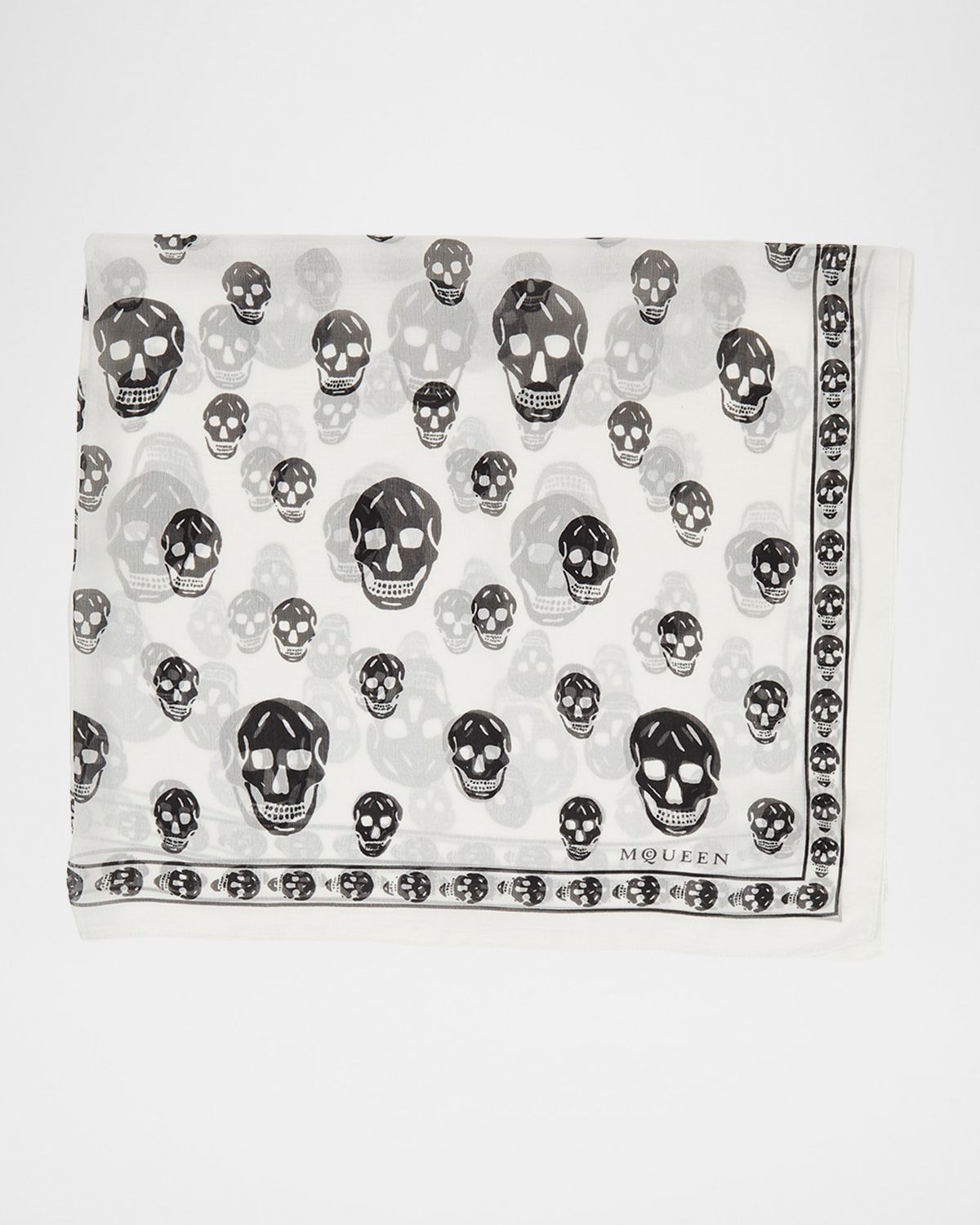 Classic Skull Silk Scarf