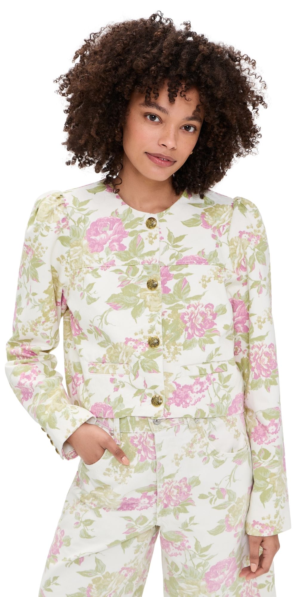 Citizens of Humanity Anita Puff Sleeve Jacket English Rose S