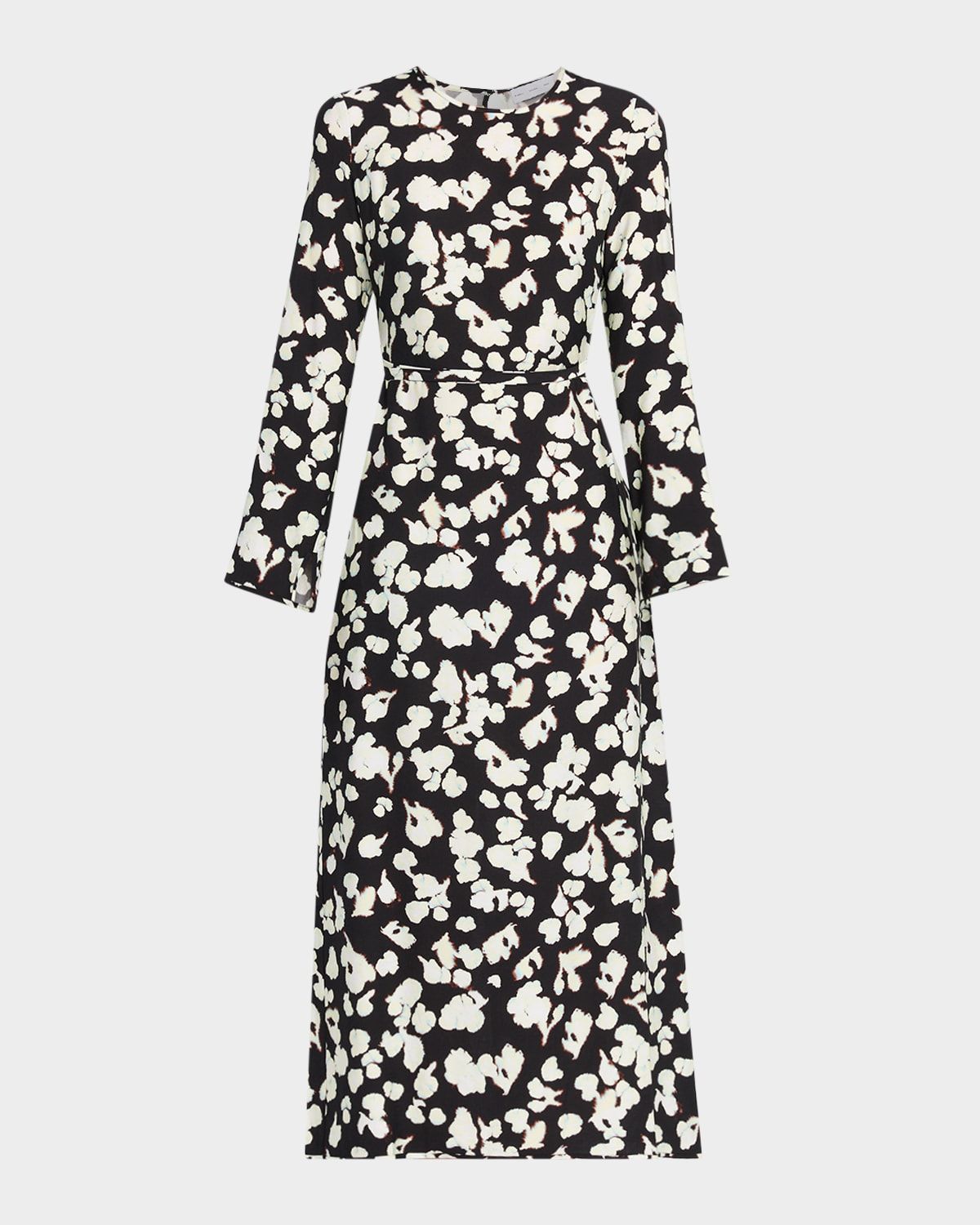 Waverly Floral Long-Sleeve Twill Dress