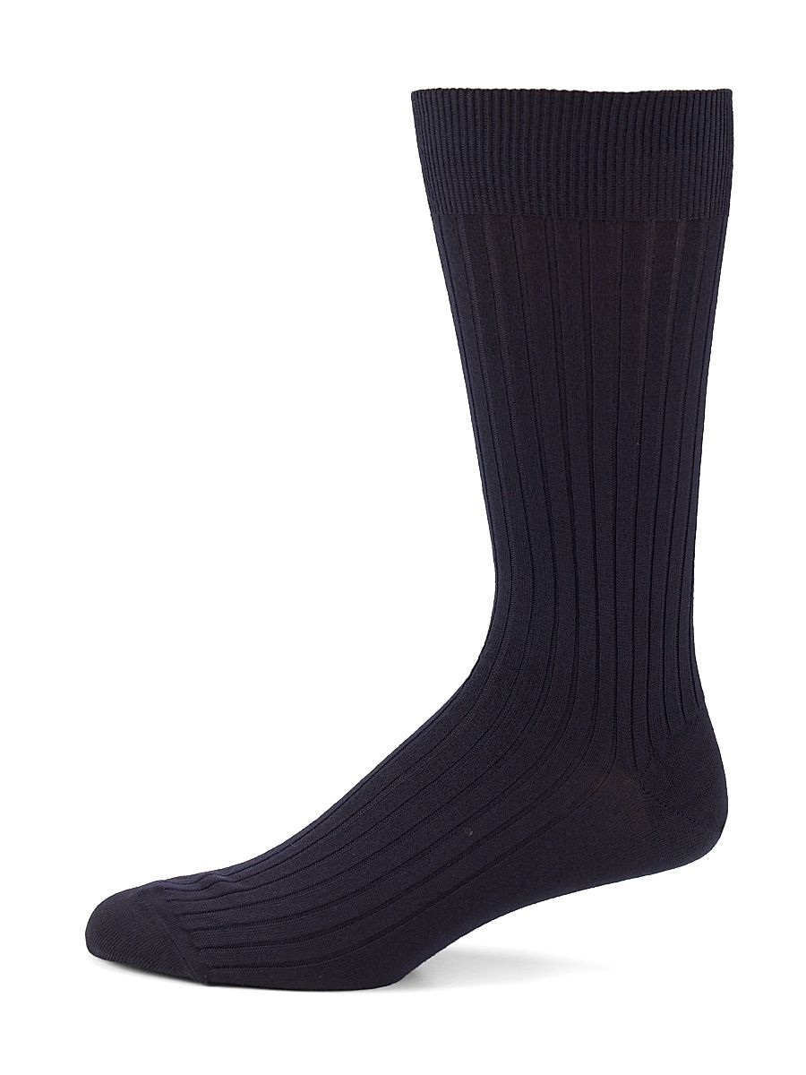 Marcoliani Solid Merino Wool Socks - Navy