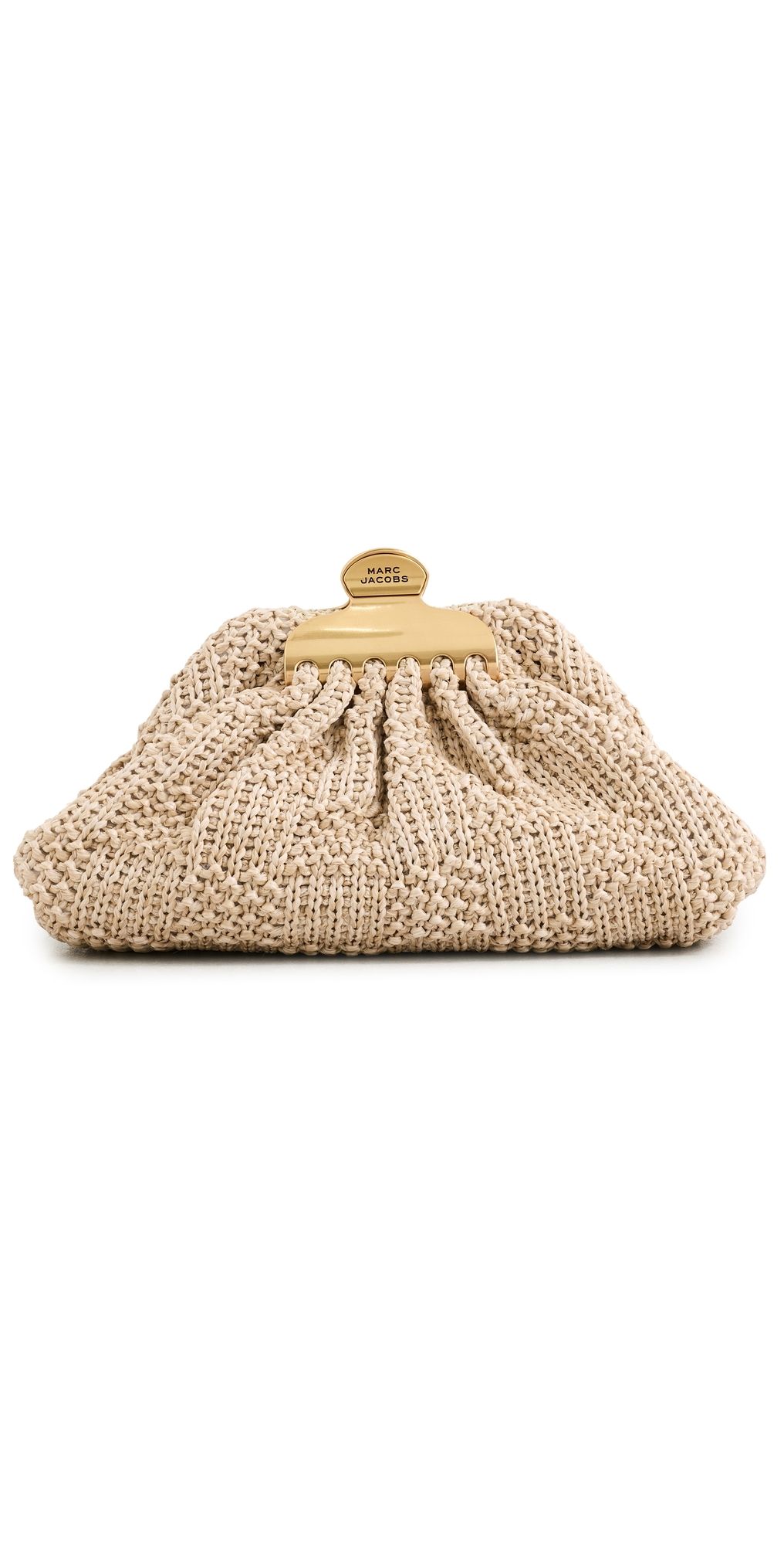 Marc Jacobs The Small Claw Clip Clutch Natural One Size