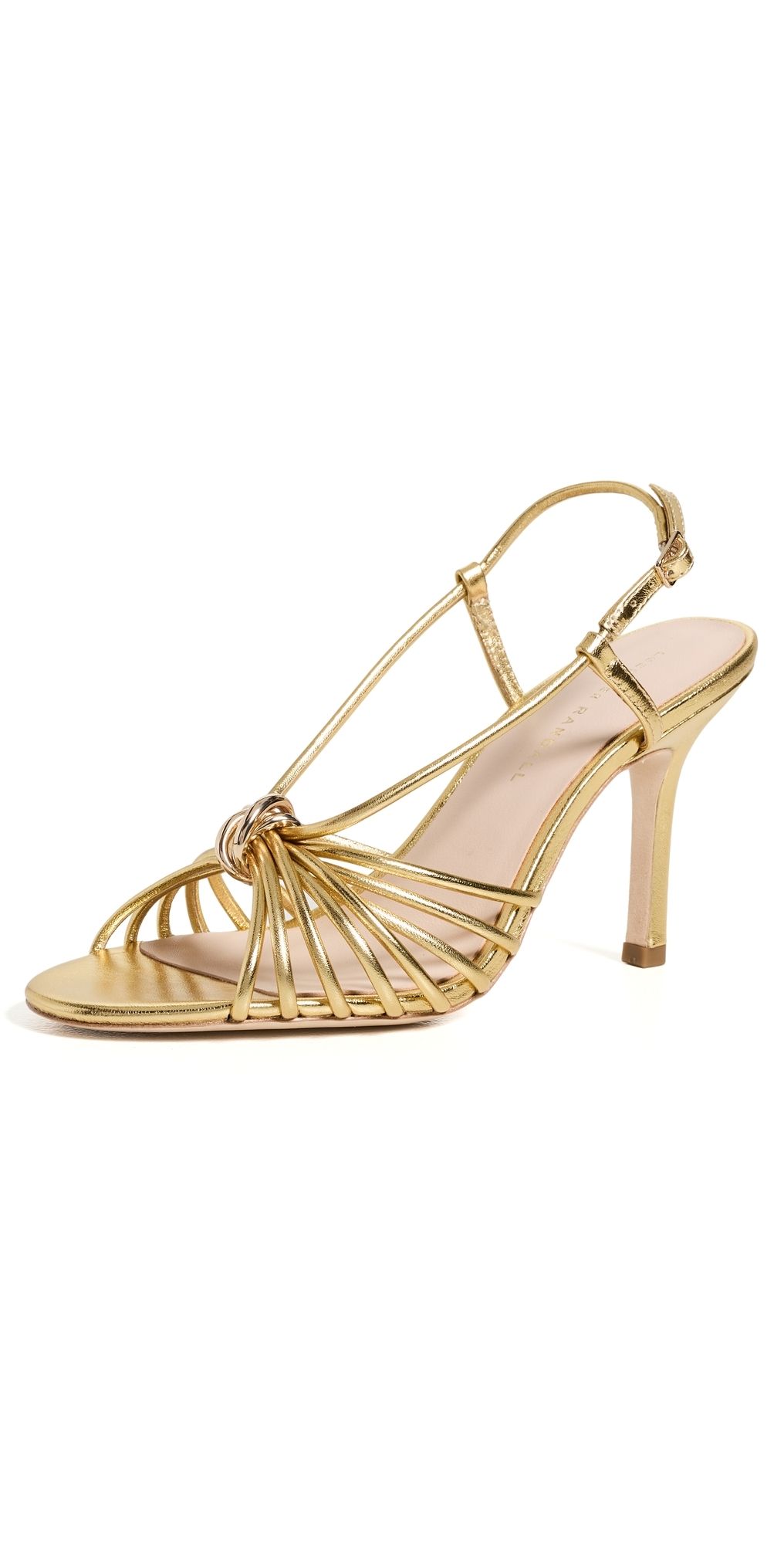 Loeffler Randall Mareka Strappy Heels Gold 10.5