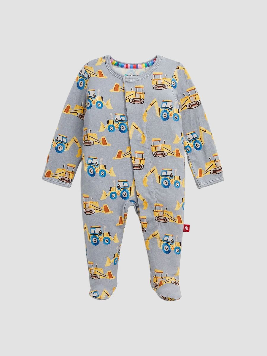 Unisex Baby's Doze Off Tractor-Print Footie - Multi - Size 18 Months