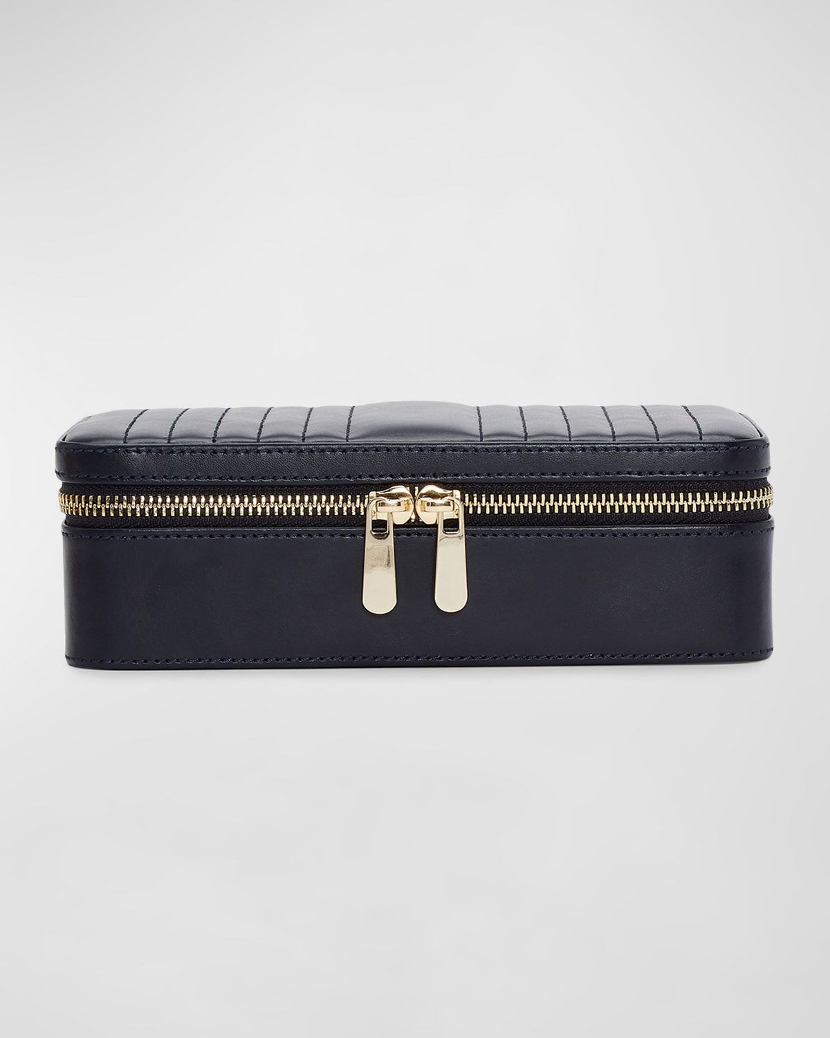 Maria Rectangle Quilted Zip Jewelry Case