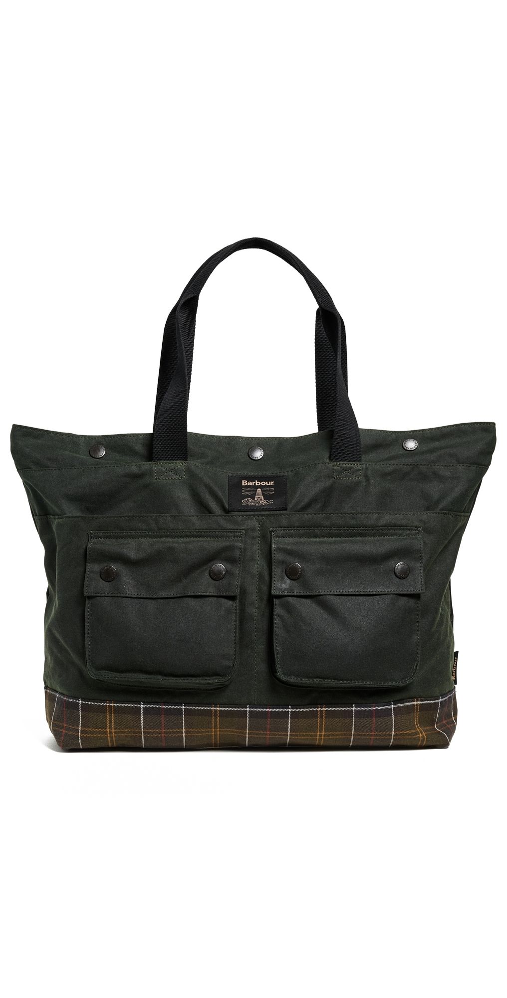 Barbour Barbour Field Wax Tote Bag Sage/Classic One Size