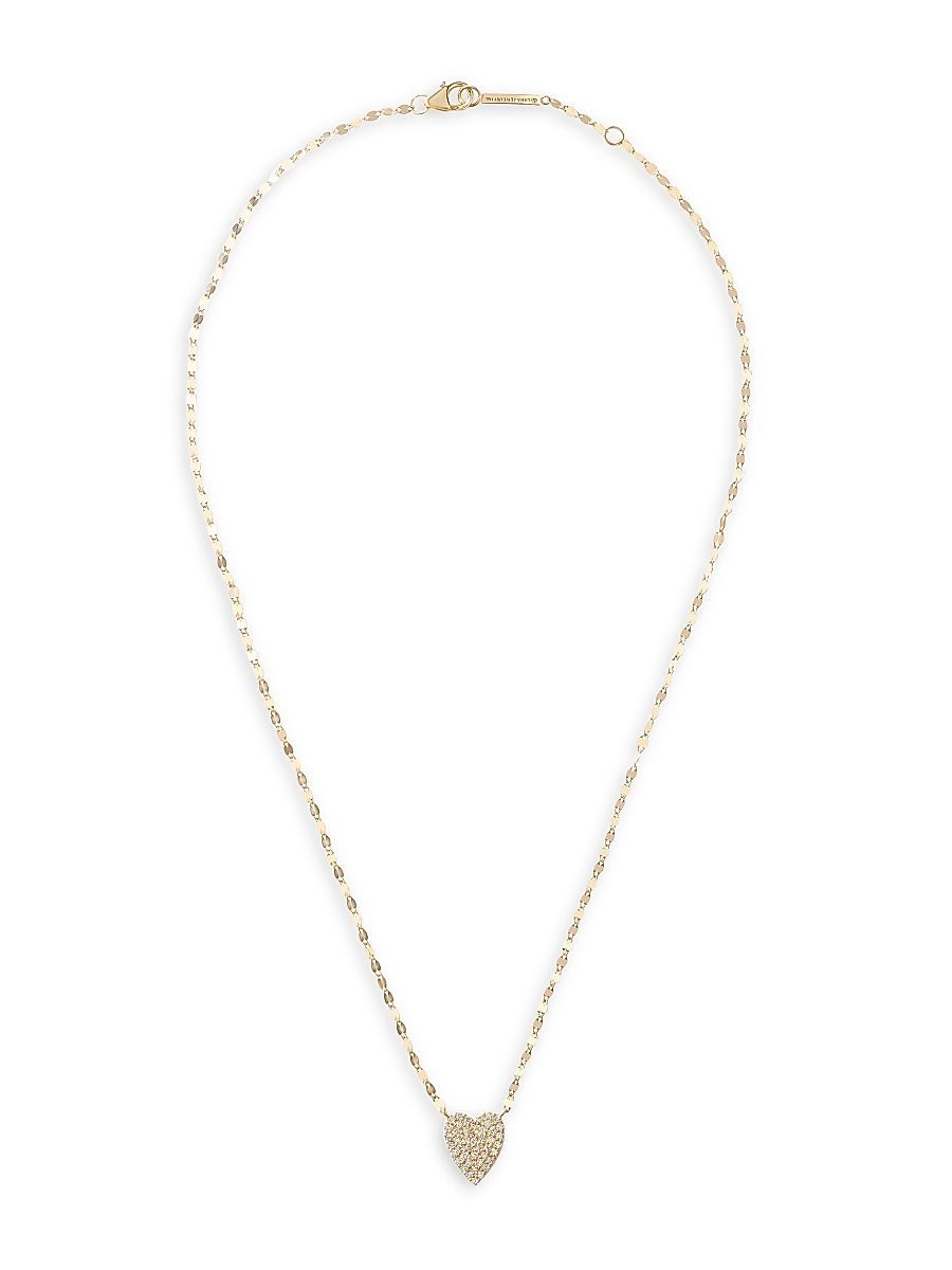 Women's Flawless 14K Yellow Gold & 0.33 TCW Diamond Heart Pendant Necklace - Yellow Gold