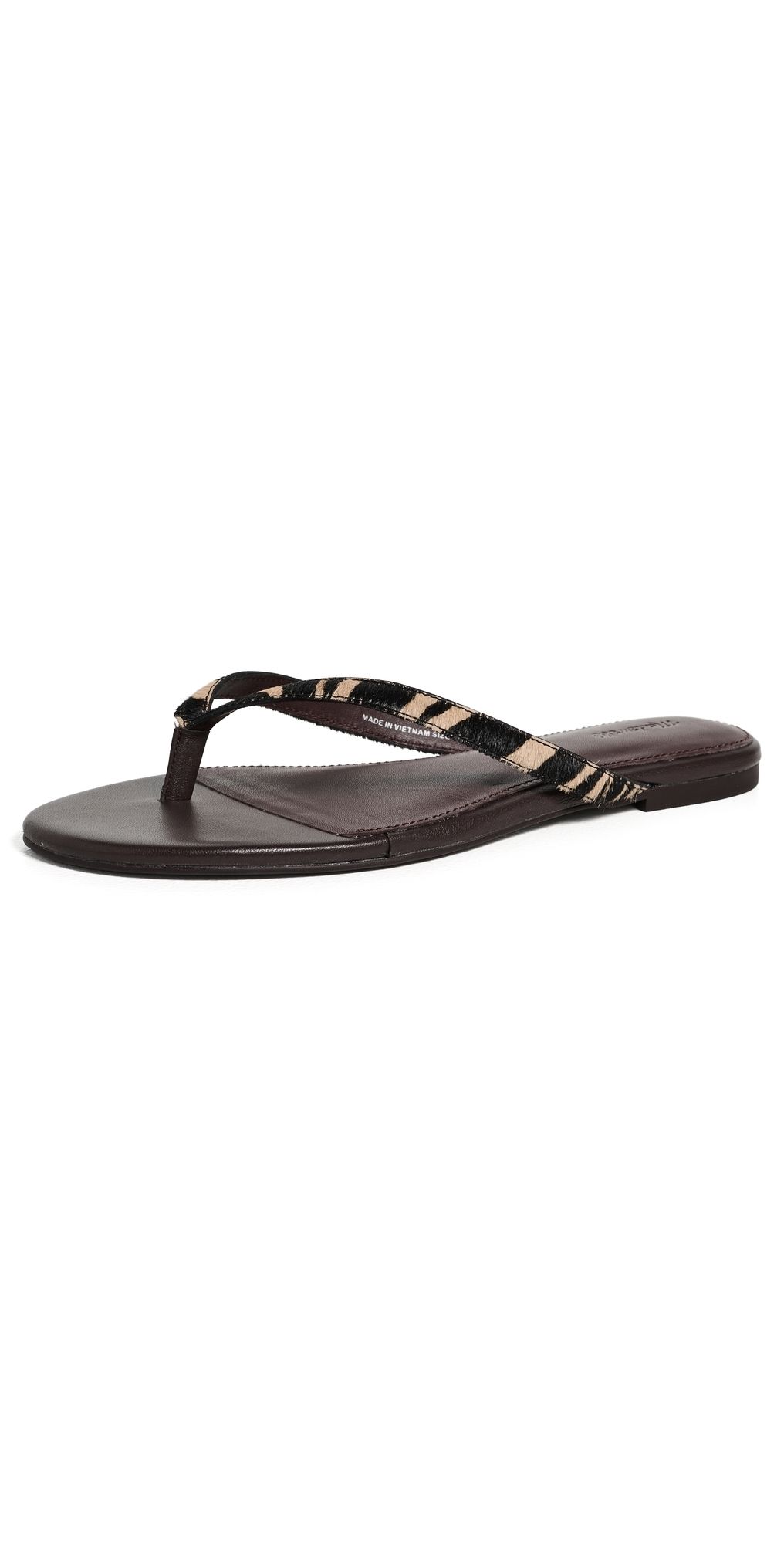Madewell Iggy Thong Sandals Espresso Bean Multi 7