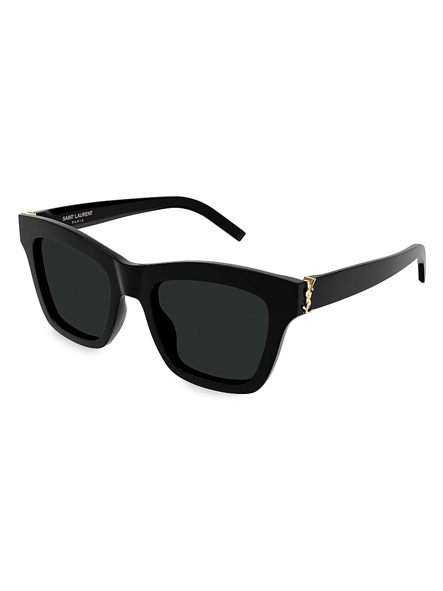 Women's 52MM Square Sunglasses - Black