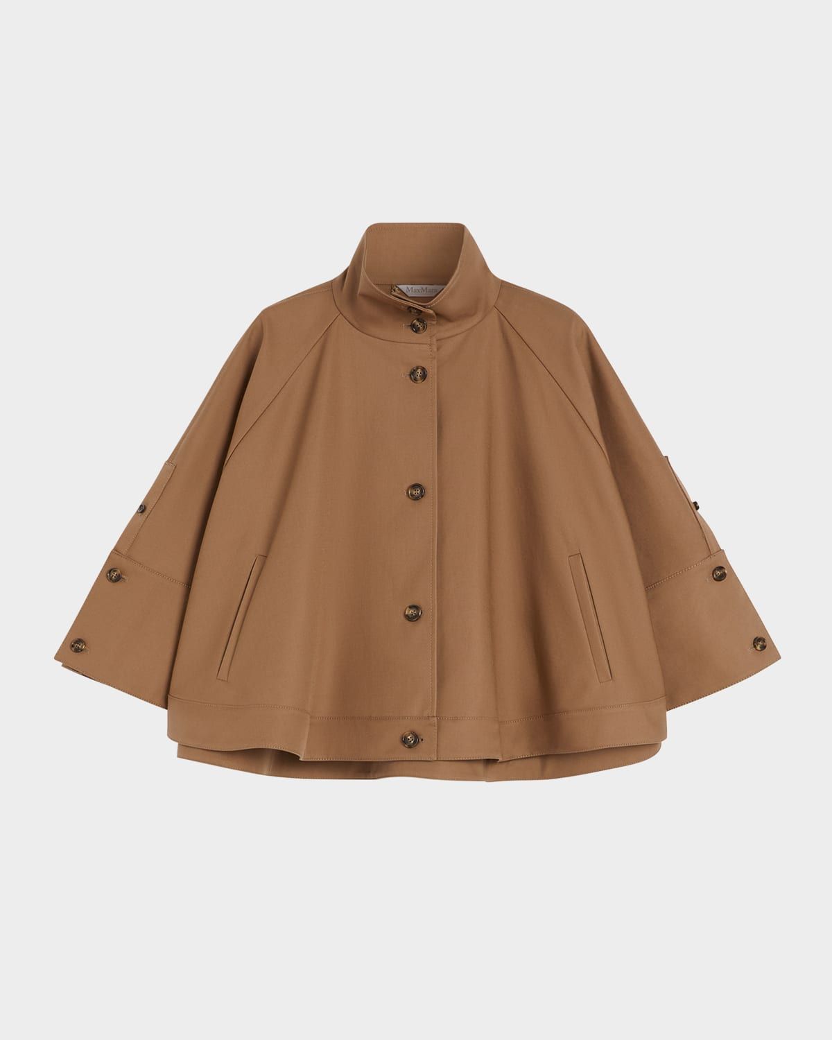 Fulcro Single-Breasted Cotton Gabardine Cape