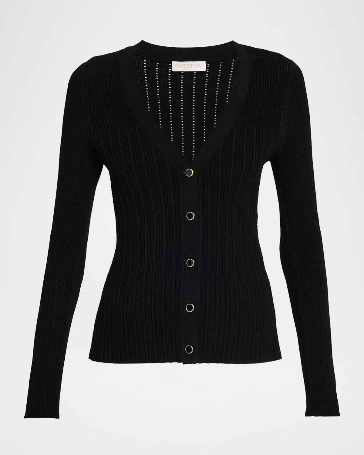 Lorenza Ribbed Knit Cardigan