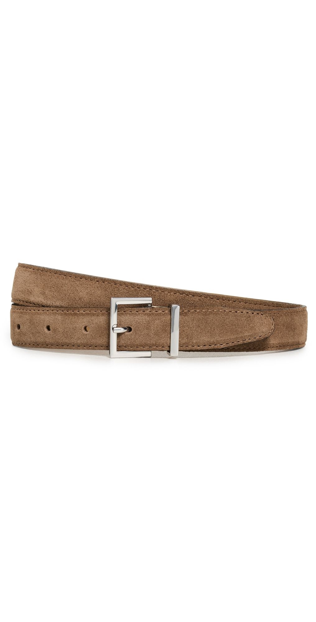 FRAME The Suede Square Buckle Belt Date L